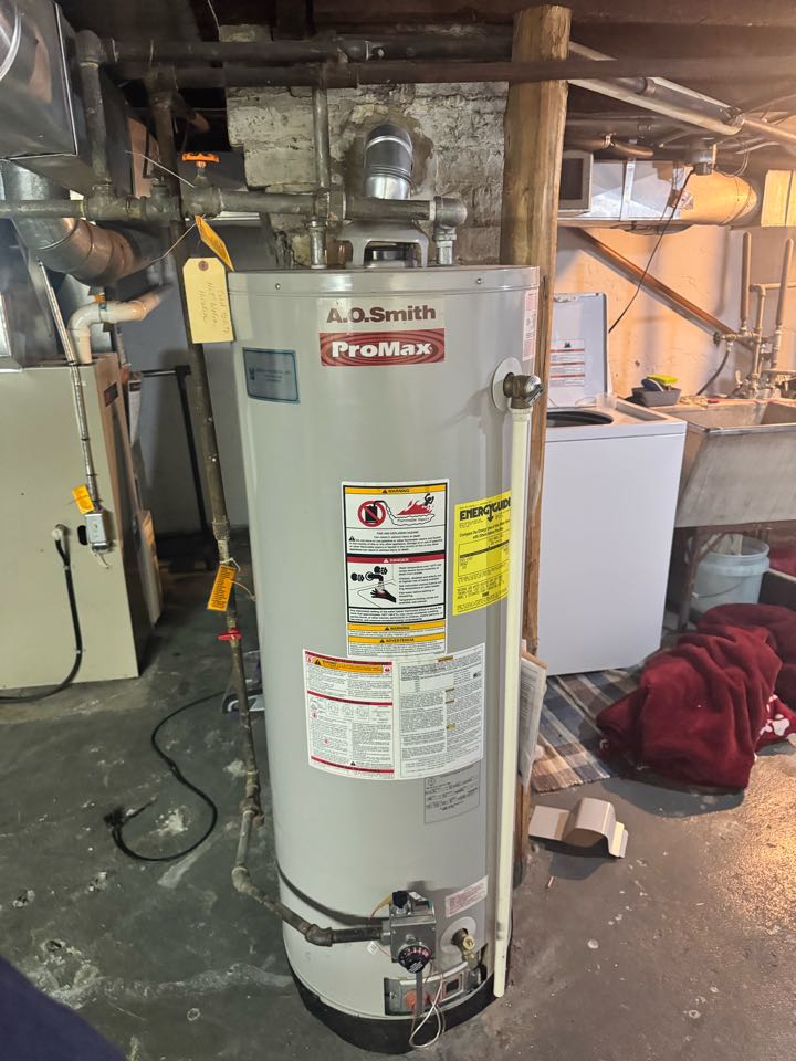 Water heater installed 