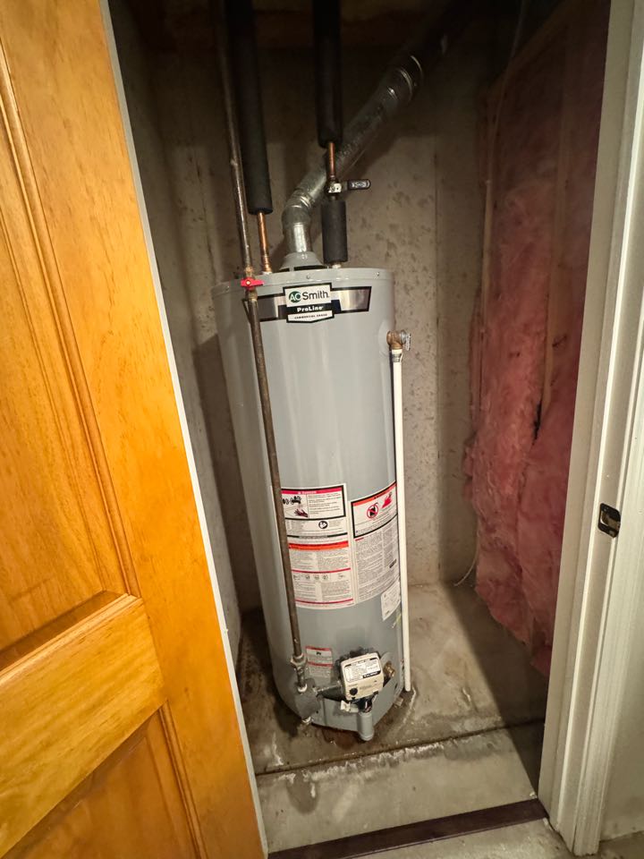 Water heater installed 