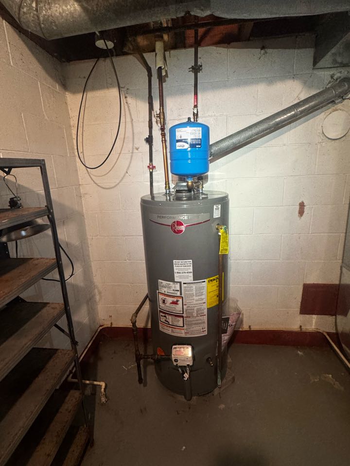 Water heater installed 