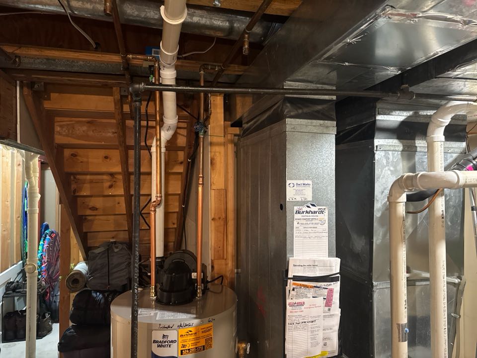 Power Vented water heater installed 