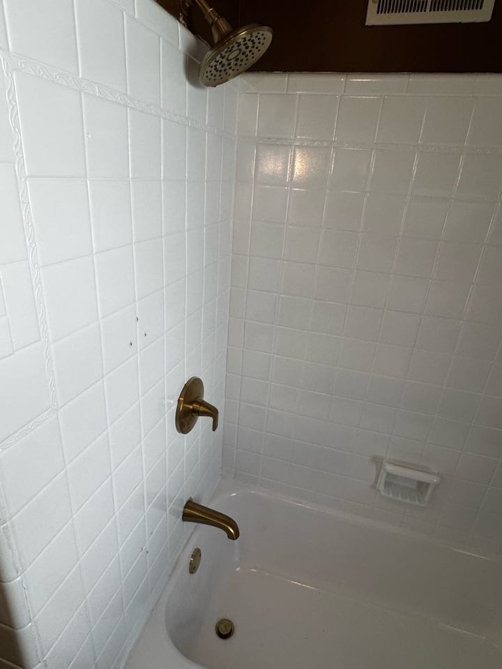 Changed mixing shower mixing valve and all outside fixtures ,and water line.