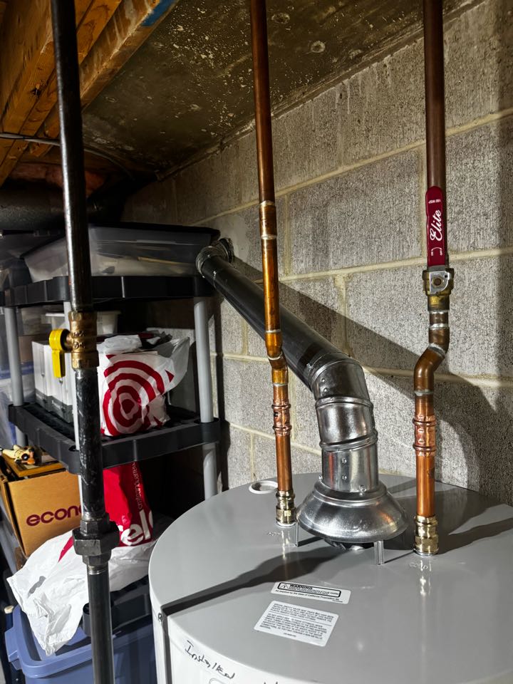 Water heater installed 