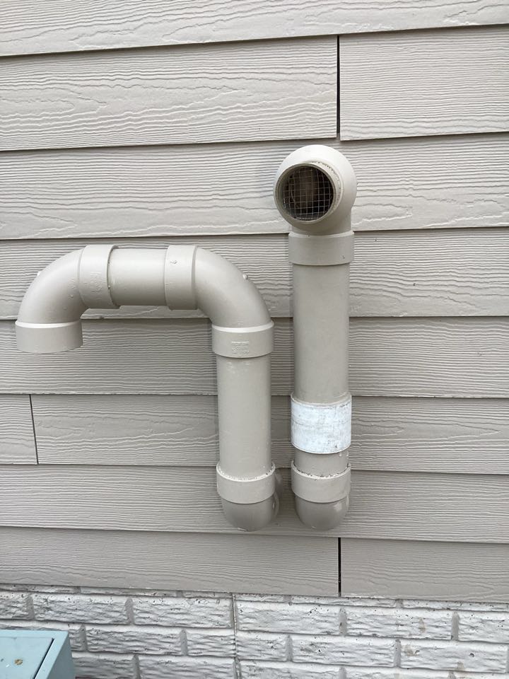 Furnace inspection, exhaust pipe cleared and repaired. West bend Wisconsin.