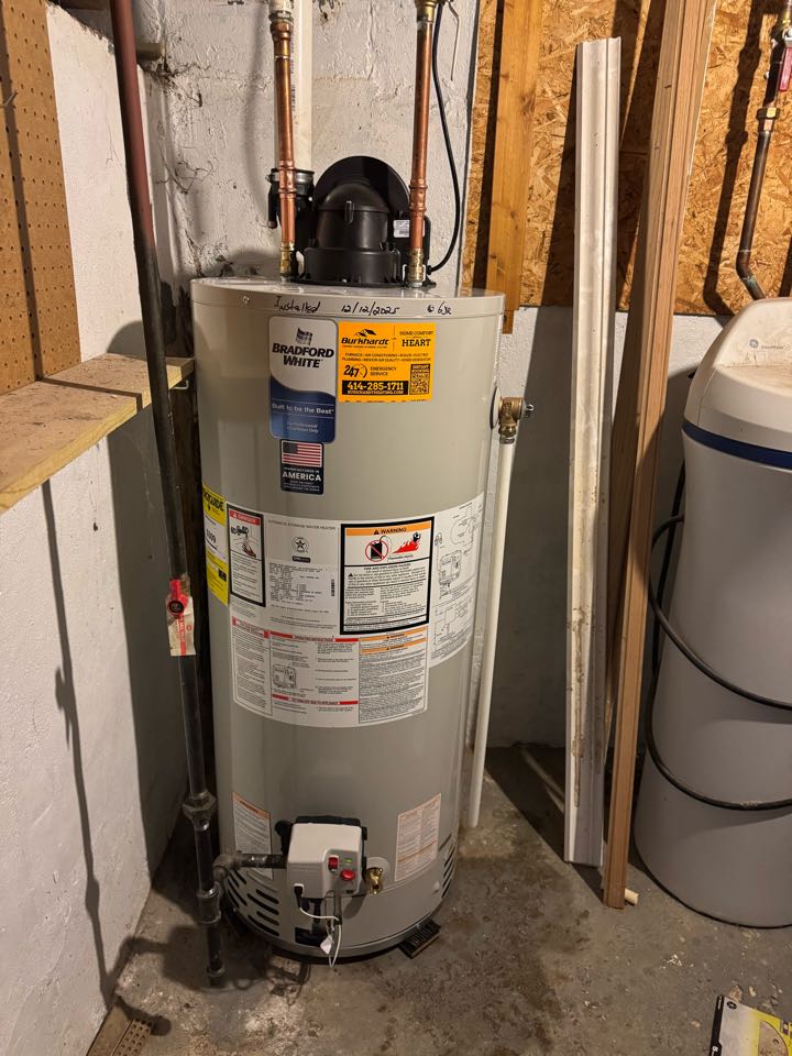 Water heater installed 