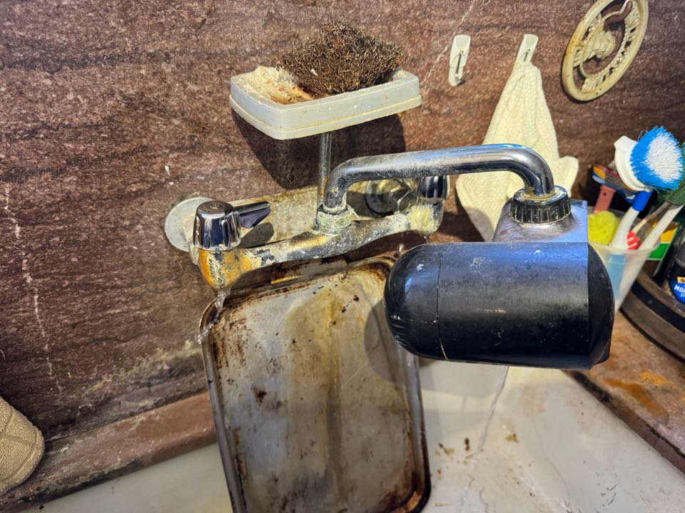 Kitchen faucet leaking 