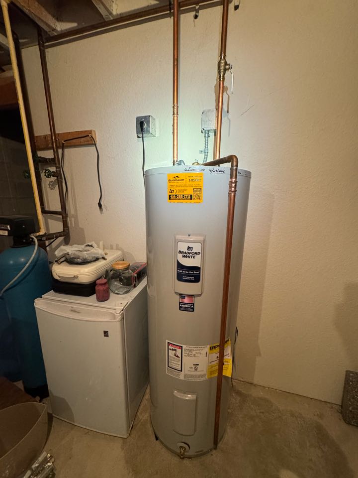 Water heater installed 