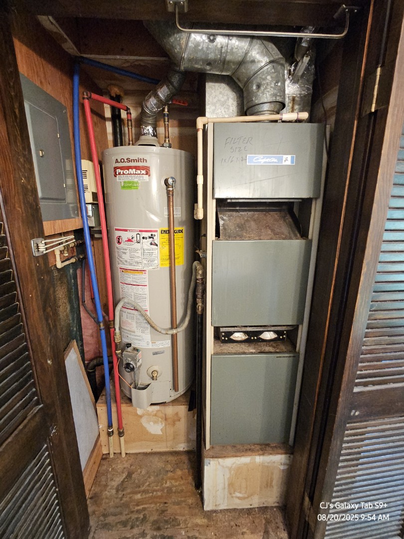 estimate to replace existing heating and cooling system 