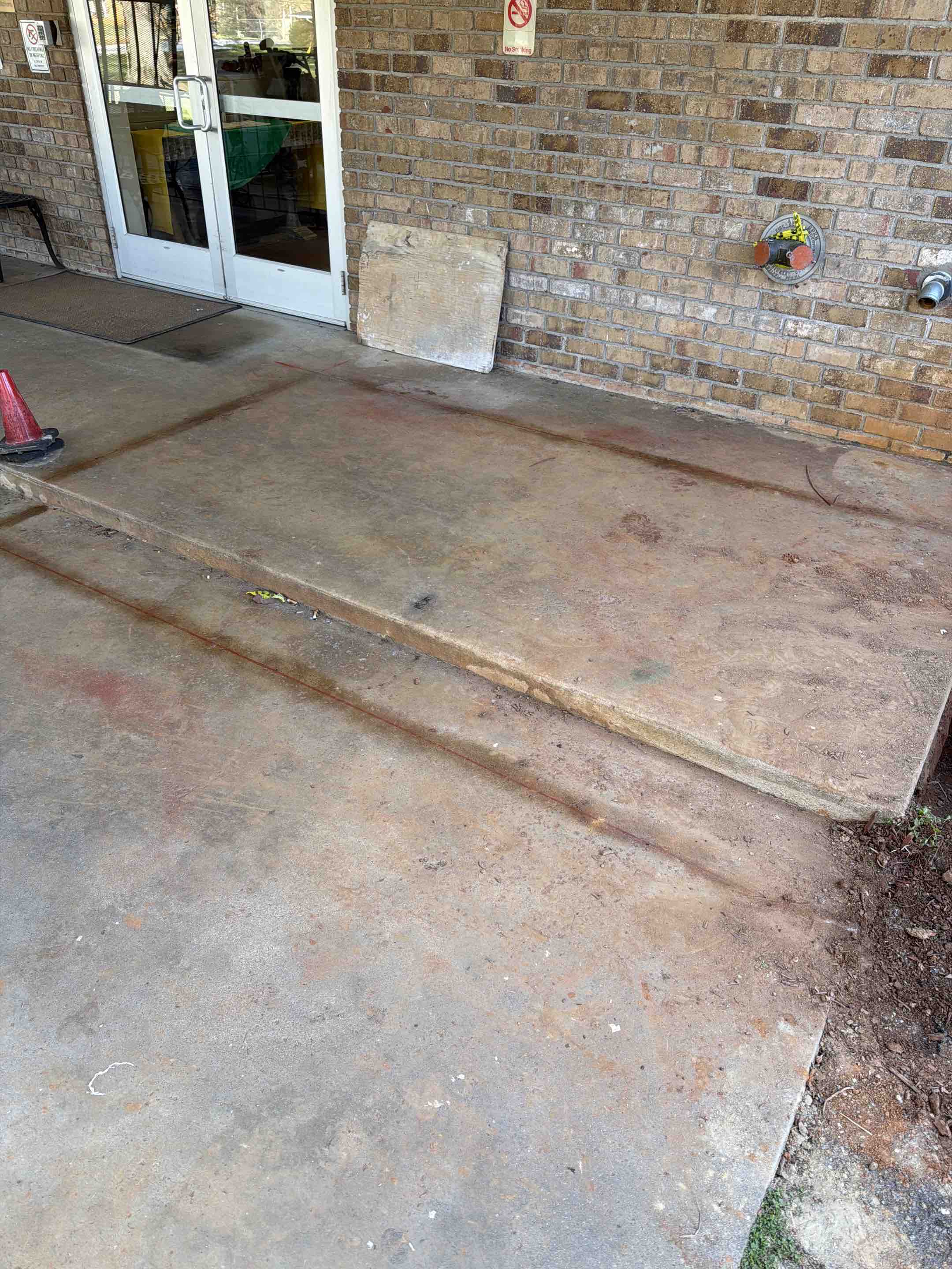 Buchanan, GA - Cutting up concrete to replaced damaged drains under slab Buchanan, GA - Cutting up concrete to replaced damaged drains under slab