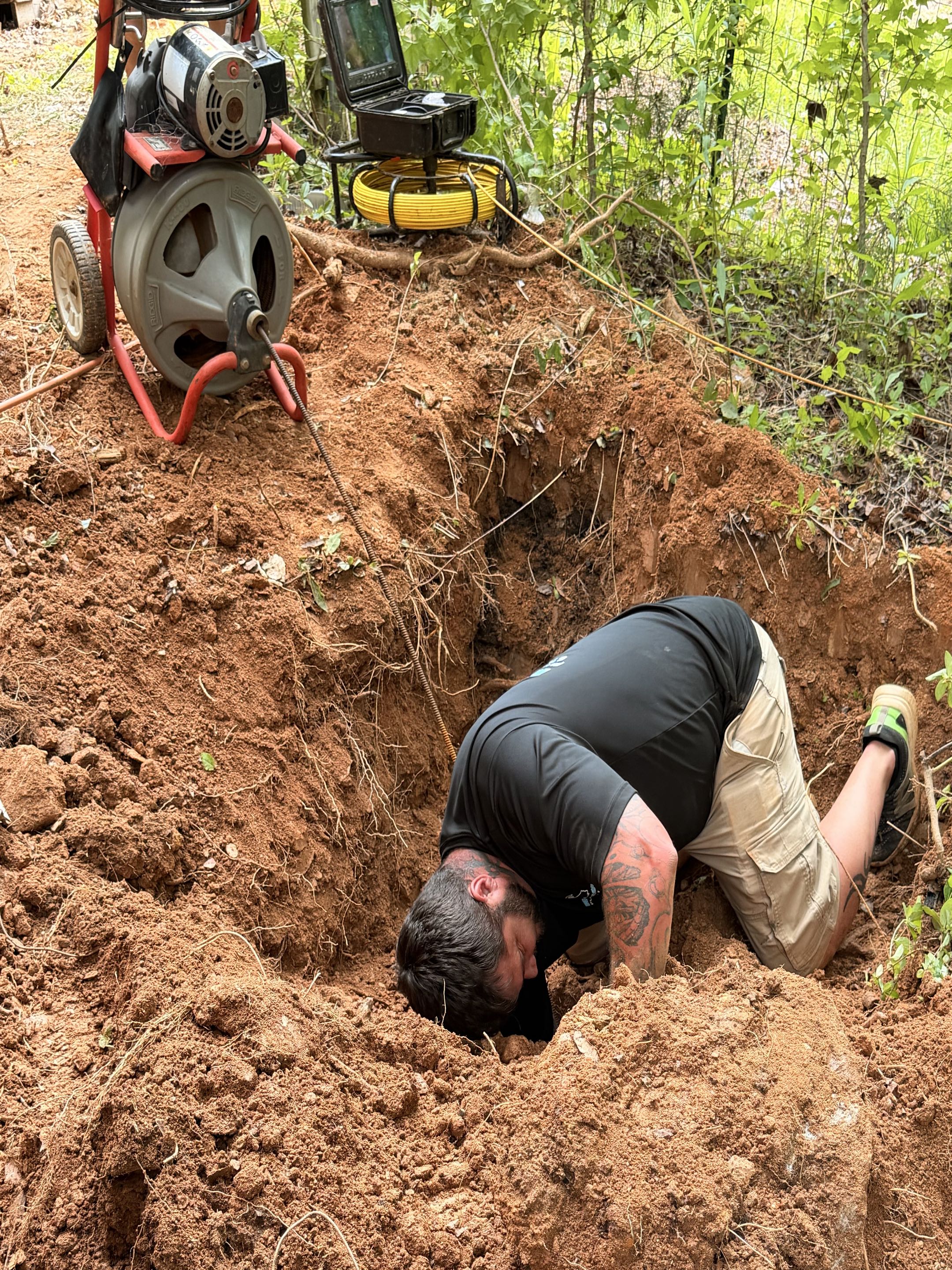 Buchanan, GA - Unclogging main line stoppage Buchanan, GA - Unclogging main line stoppage