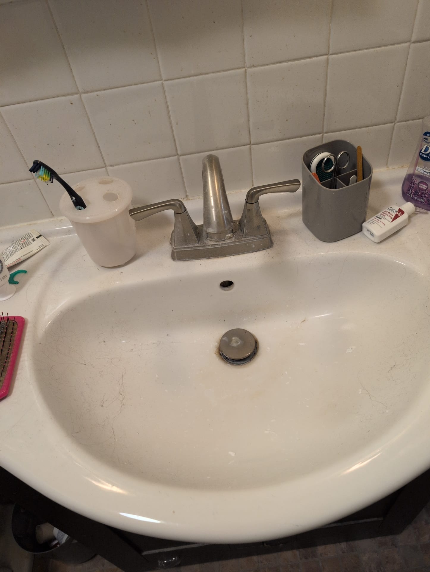 * I was called out to a home for a plumbing maintenance. 
* The client had one full bath in the home. 
* The water heater was a 50-gallon electric brand new. 
* The client was on a well. 
* I flushed the water heater, turned it off on the breaker box. Everything was in good condition. 
* I inspected the bathroom in the home. The laboratory faucet was extremely difficult to turn on and off. The client had recently installed a softener but still had hard water. 
* I attempted to flush the toilet. The toilet flushed gray. I did not notice any leaks at the base of the toilet or at the supply line. However, I did notice the toilet moved when I attempted to wobble it. 
* The shower to the bathroom turned on and off but the handle was extremely stiff. 
* The radon read at 11.3. I informed the client of radon and what to expect.