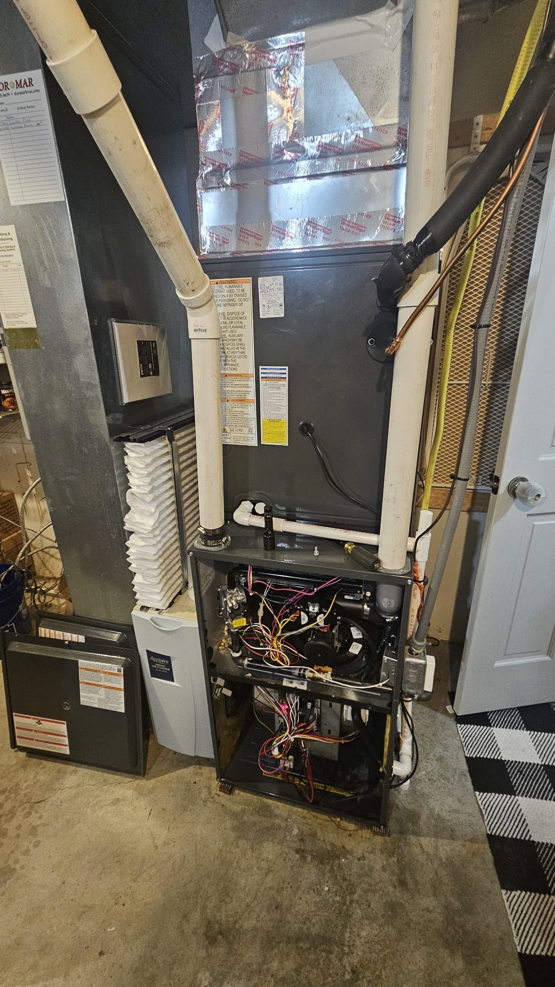 I am a skilled professional that works for a Dor-Mar Heating & Air Conditioning company. I recently completed a job replacing a filter door and looking over the system. The customer was satisfied with the install.