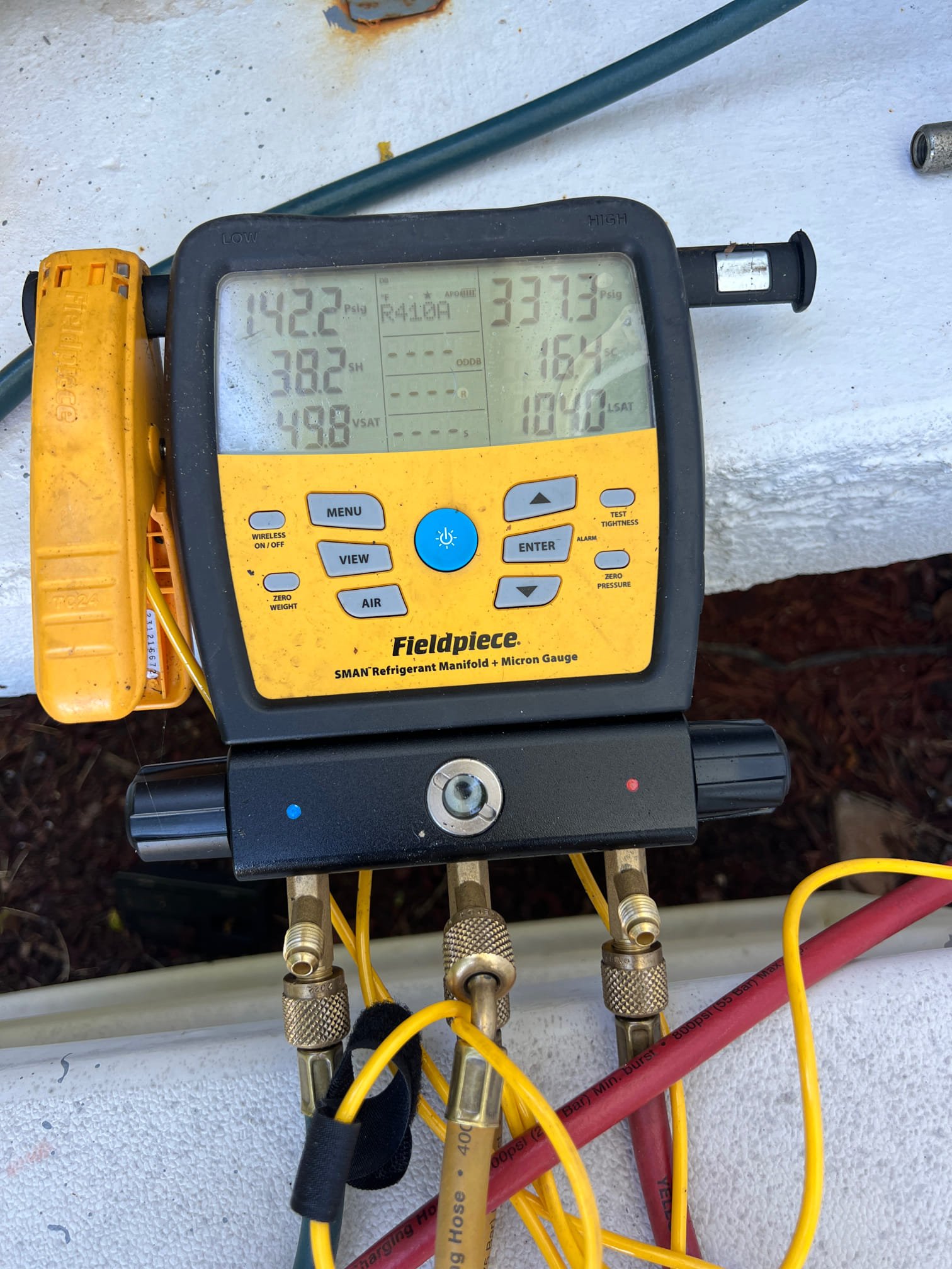 I am a highly skilled and experienced home service professional. I recently completed a job on a residential heating and cooling system. The system was checked for proper pressures, sub-cooling, and drain. The TXV was found to be slightly high, but not causing any issues. The customer's system is out of warranty, but they plan to keep an eye on it and may contact me for a quote if they experience any further problems.
