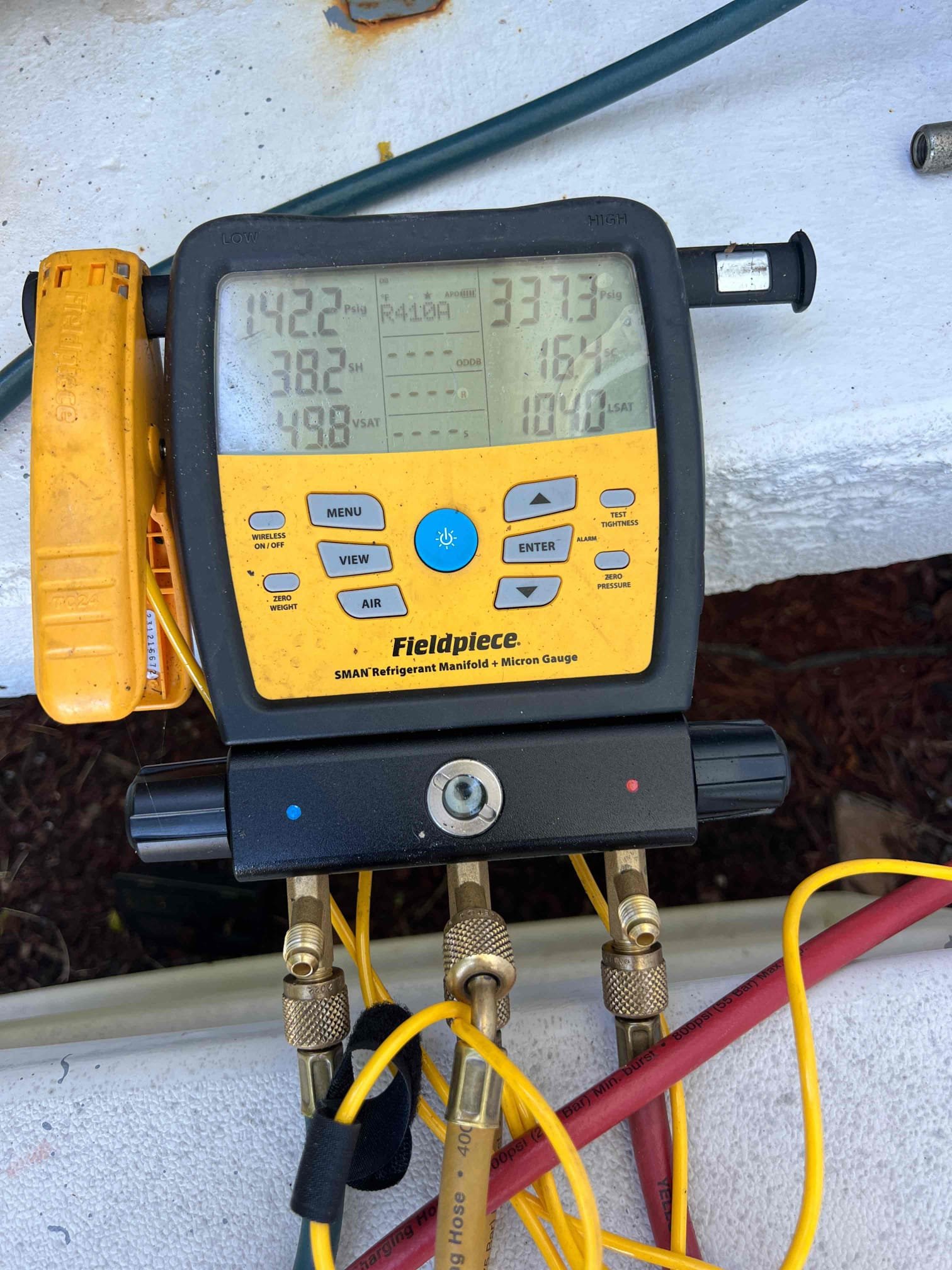 I am a highly skilled and experienced home service professional. I recently completed a job on a residential heating and cooling system. The system was checked for proper pressures, sub-cooling, and drain. The TXV was found to be slightly high, but not causing any issues. The customer's system is out of warranty, but they plan to keep an eye on it and may contact me for a quote if they experience any further problems.