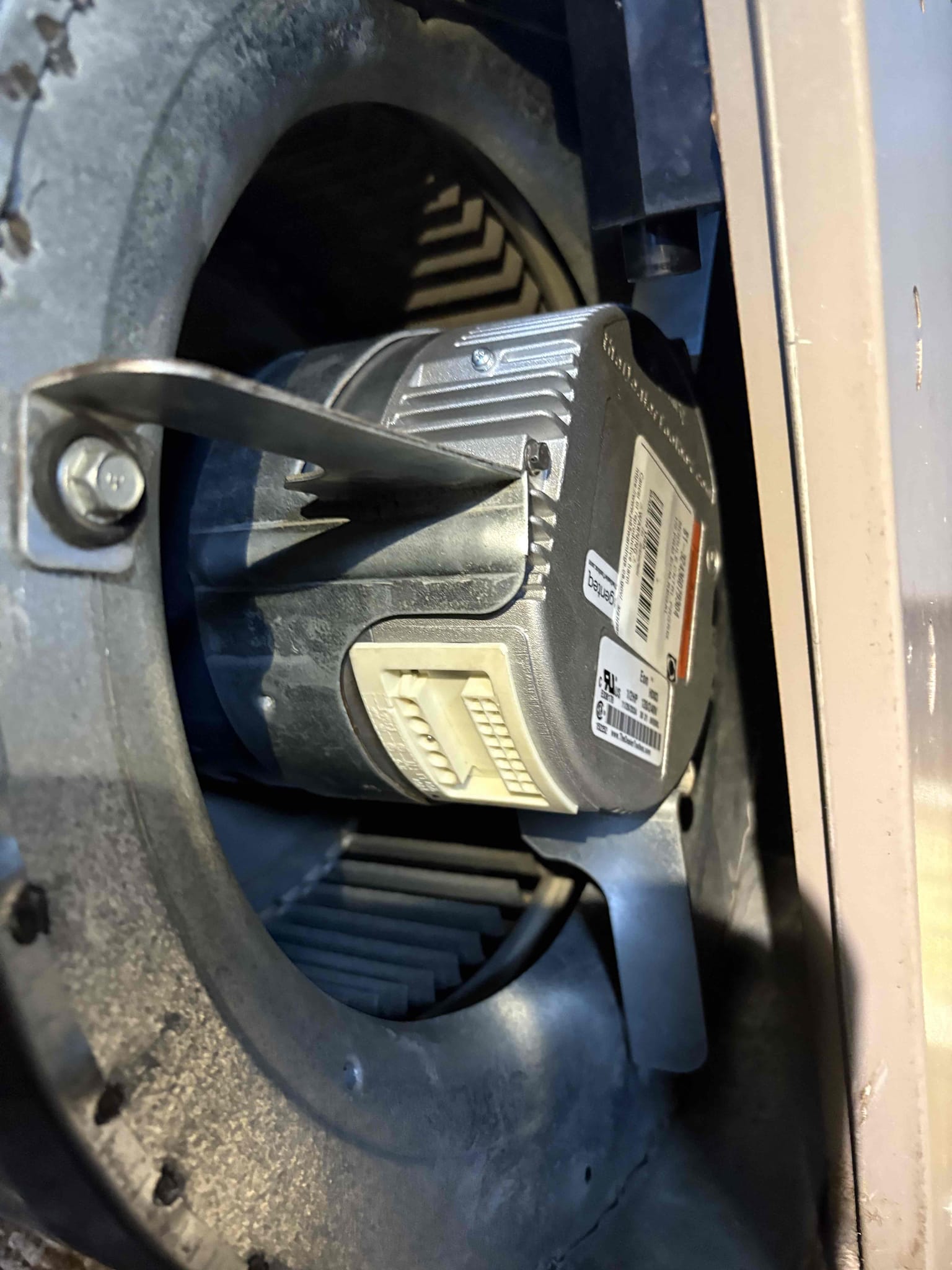 I was hired to replace the blower motor for a furnace. I arrived at the job site and removed the old motor. I then installed the new motor and tested it to ensure it was working properly. I collected payment from the customer and left the job site.