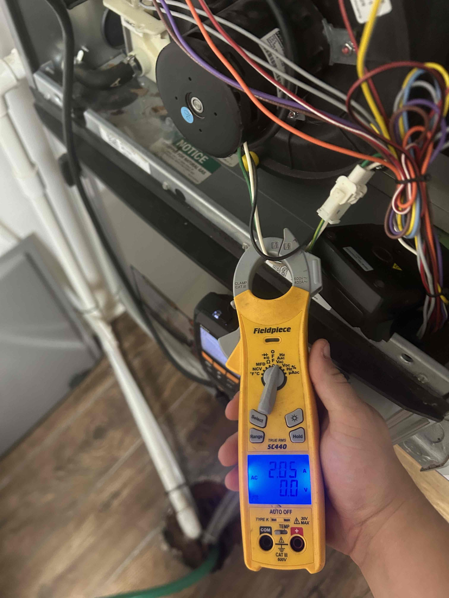 I completed a furnace maintenance service, including verifying airflow, cleaning the flame sensor, checking the amperage across all motors, inspecting the heat exchanger, and running a combustion analysis. The client's levels were clean, and the furnace is ready for winter.