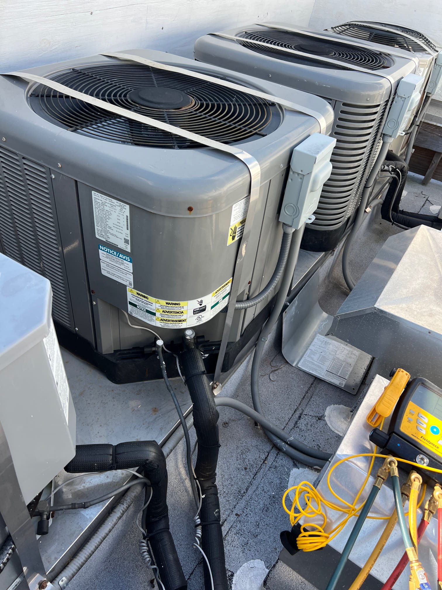 I am a highly skilled and experienced home service professional. I arrived at the customer's home and found that the customer had cleared the drain prior to my arrival. I checked the drain coil safety switch and found that it had water in it. I cleaned out the water and checked the pressures, which were good. I then checked the system and found that it was cooling properly.