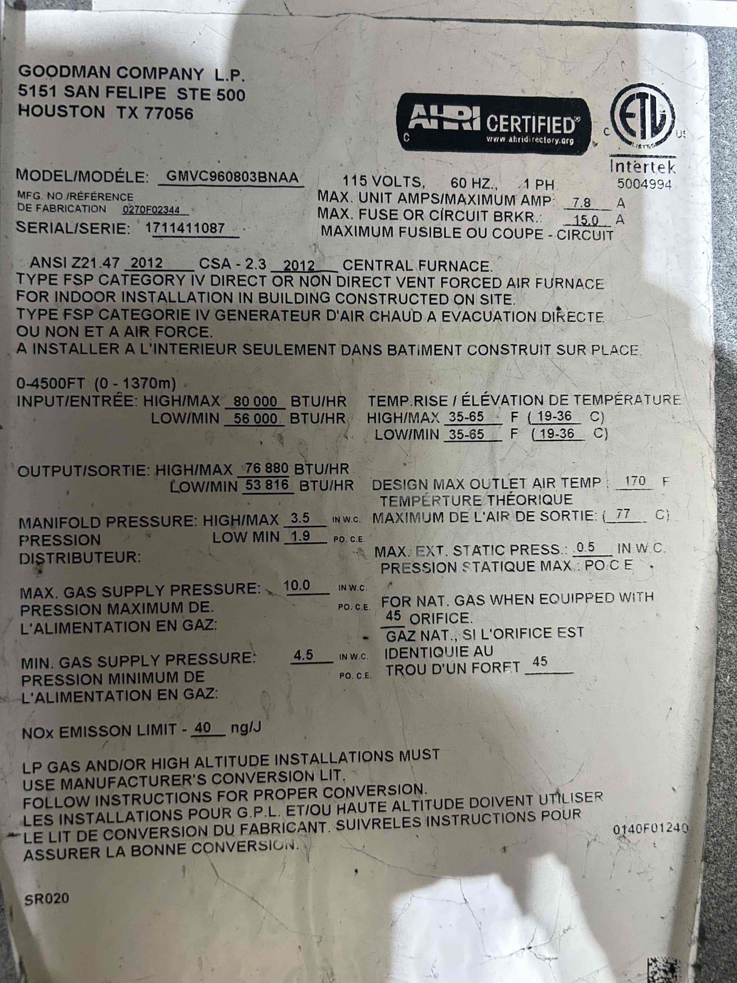 I am a highly skilled and experienced home service professional. I recently completed a furnace maintenance job for a client. I performed a thorough maintenance check on the furnace, including cleaning the burners, checking the thermostat, and replacing the air filter. I also checked the furnace's safety features and made any necessary adjustments. I completed the maintenance checklist and provided the client with a detailed report of my findings.