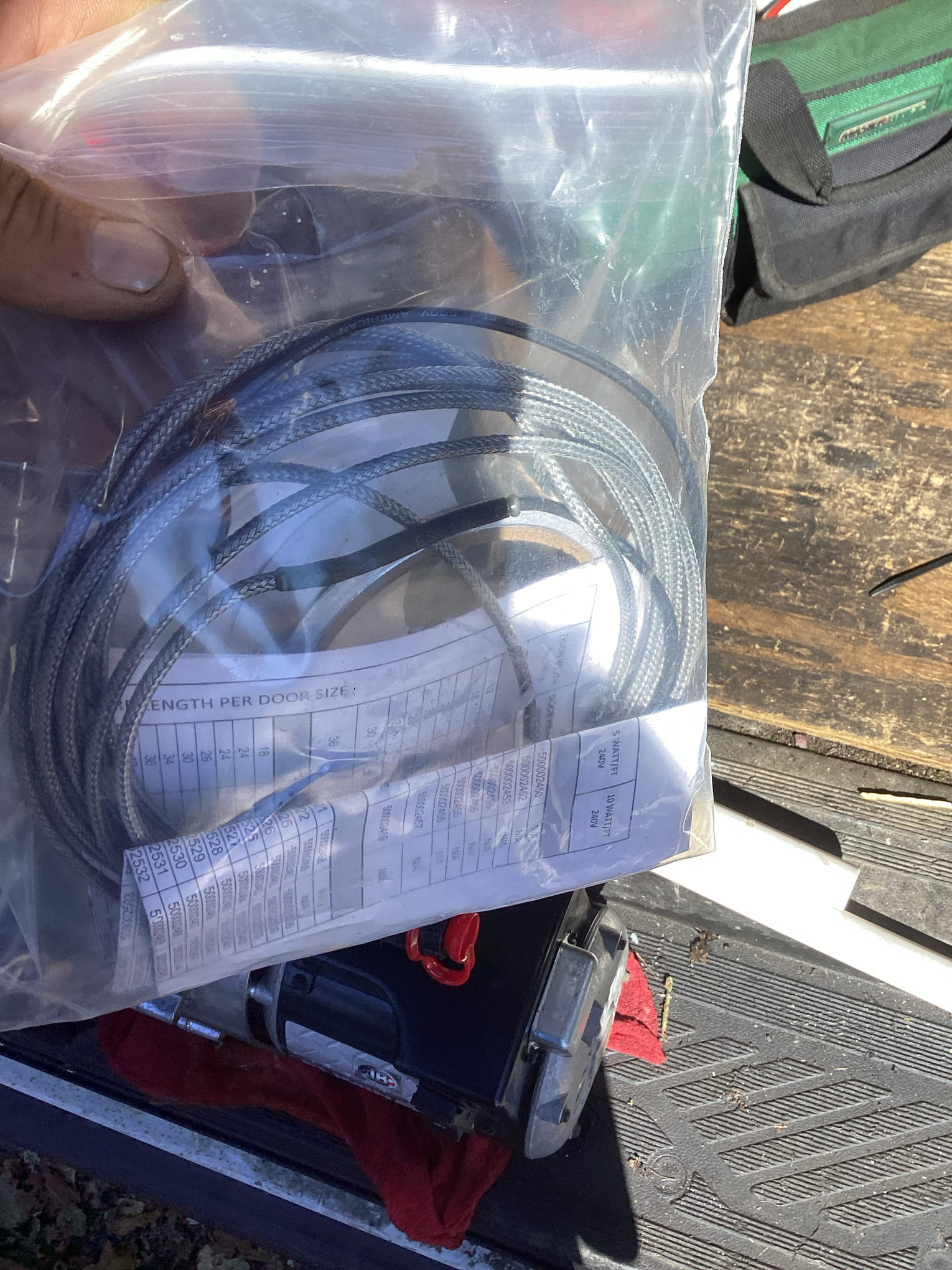 I am a home service technician. I recently completed an estimate to install a door heater kit and a drain line heater for a freezer. The parts are 3-4 business days out and available for installation upon arrival. If you would like to have this done, please accept the estimate, and we will schedule it. Thank you for considering our services.