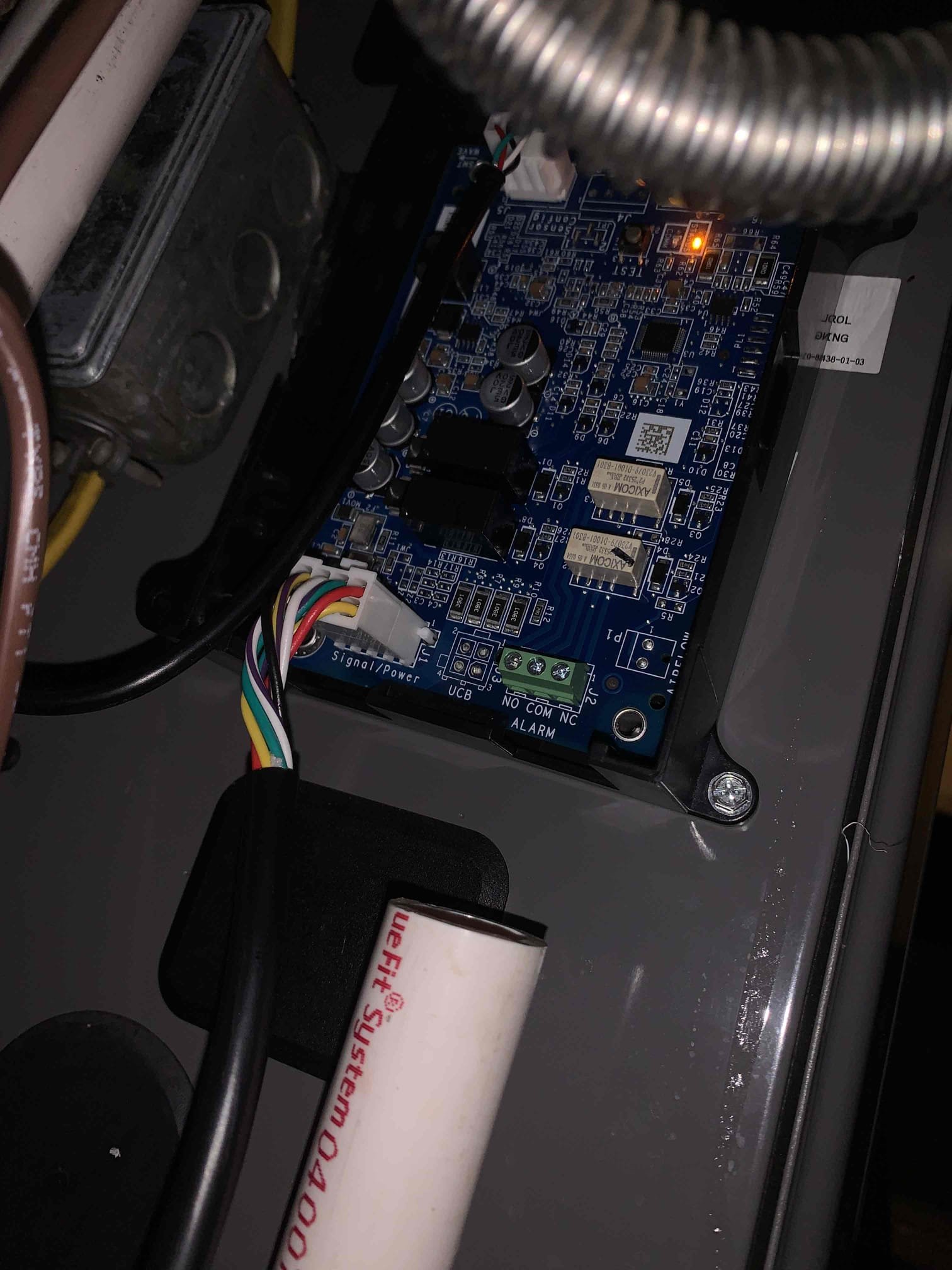 I was called to a home to replace a mitigation board under warranty. The mitigation board was installed incorrectly, and the warranty covered the replacement. I replaced the mitigation board and tested it to ensure it was working properly.