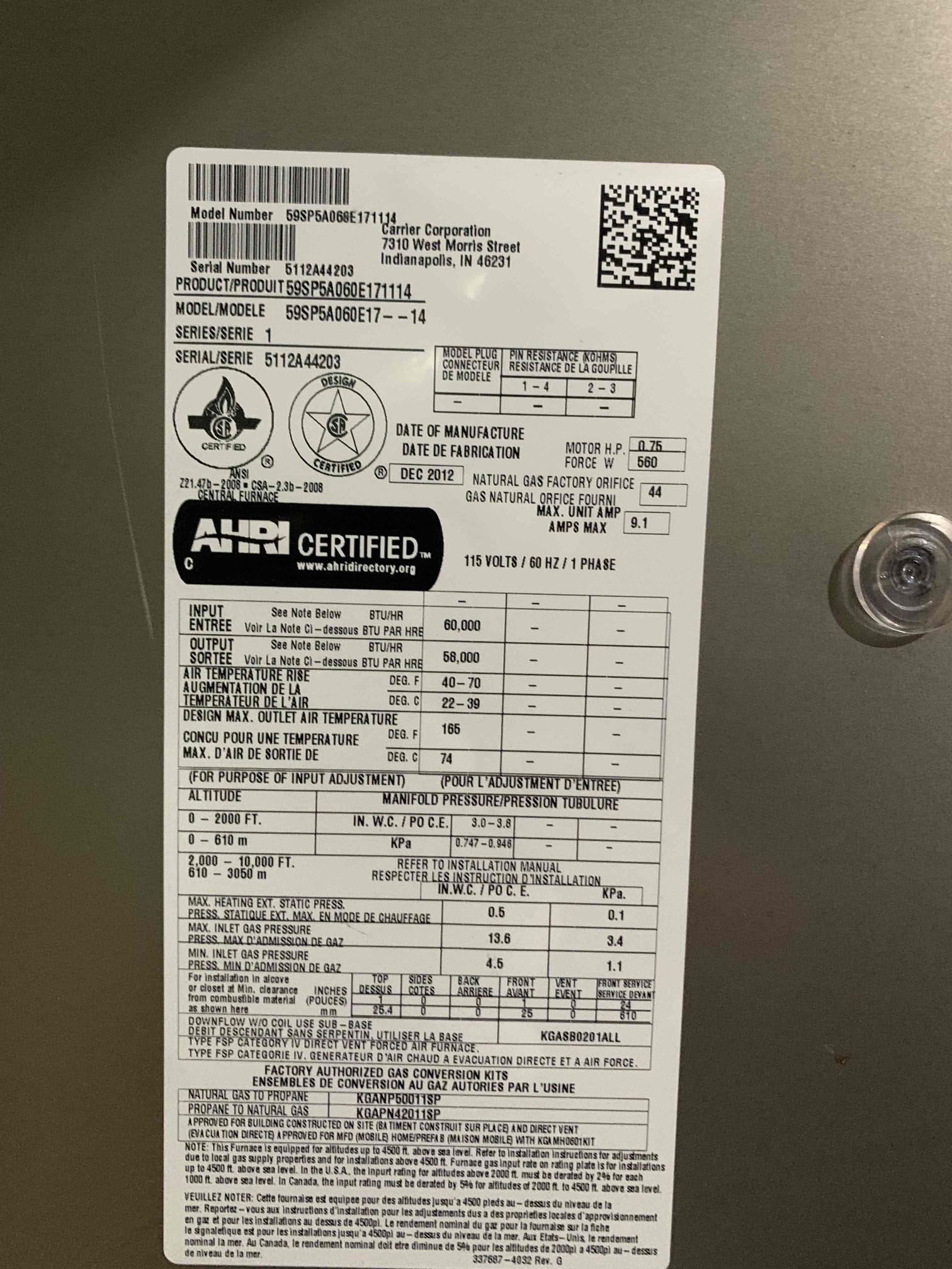 I was called to a home to inspect a unit that was not producing heat. I found that the unit was running for 15 minutes then shutting off. I cleaned the flame sensor and checked the drain. I found that the unit was tripped out on the high limit switch. I checked the filter and it looked clean. I asked if all the registers were opened in the house. I put in a parts order form for a new main limit switch.