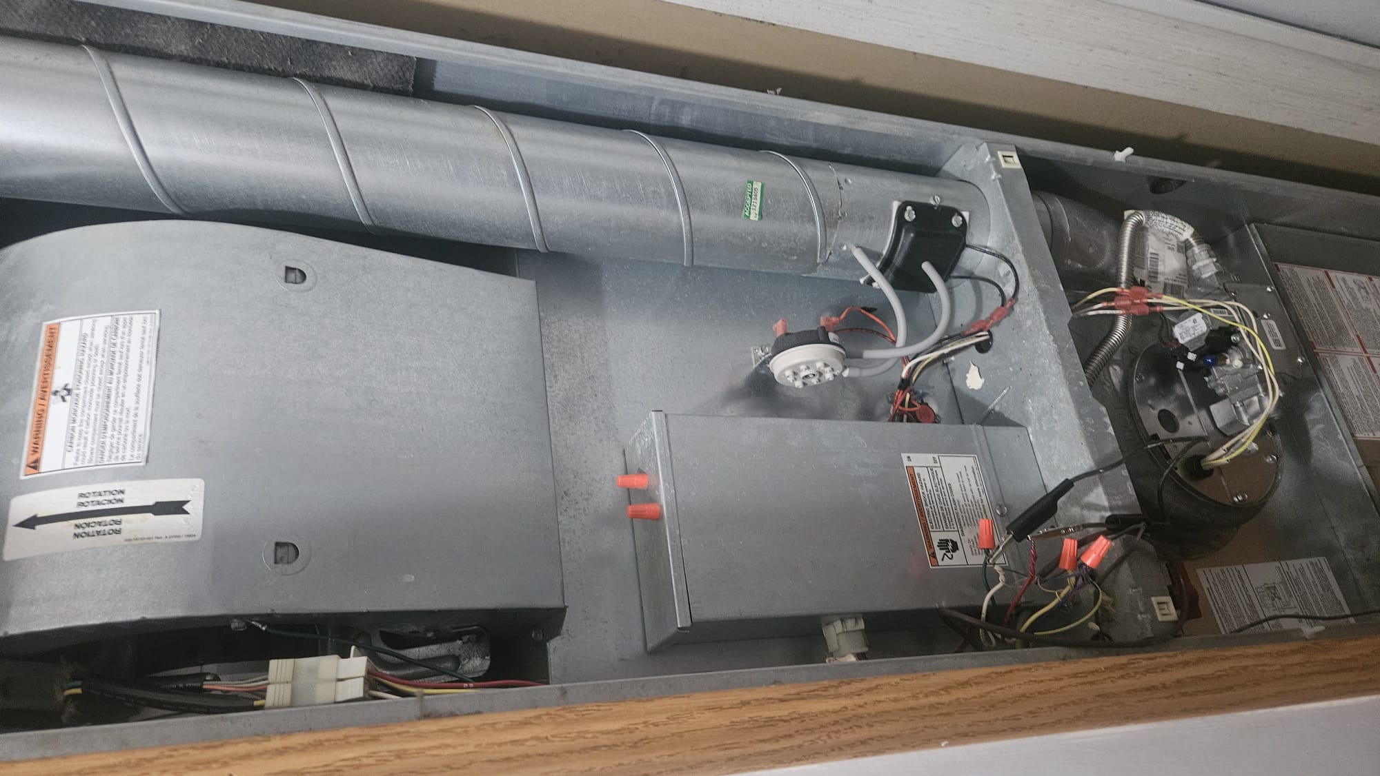 I was called to a home to inspect a heating issue. Upon arrival, I found that the heating system was not working. I checked the thermostat and found that it was not working. I checked the power supply and found that it was working. I checked the gas valve and found that it was not working. I checked the gas orifice and found that it was clogged with spyder web. I cleared the spyder web from the gas orifice and tested the heating system. The heating system worked, but there were other issues found.