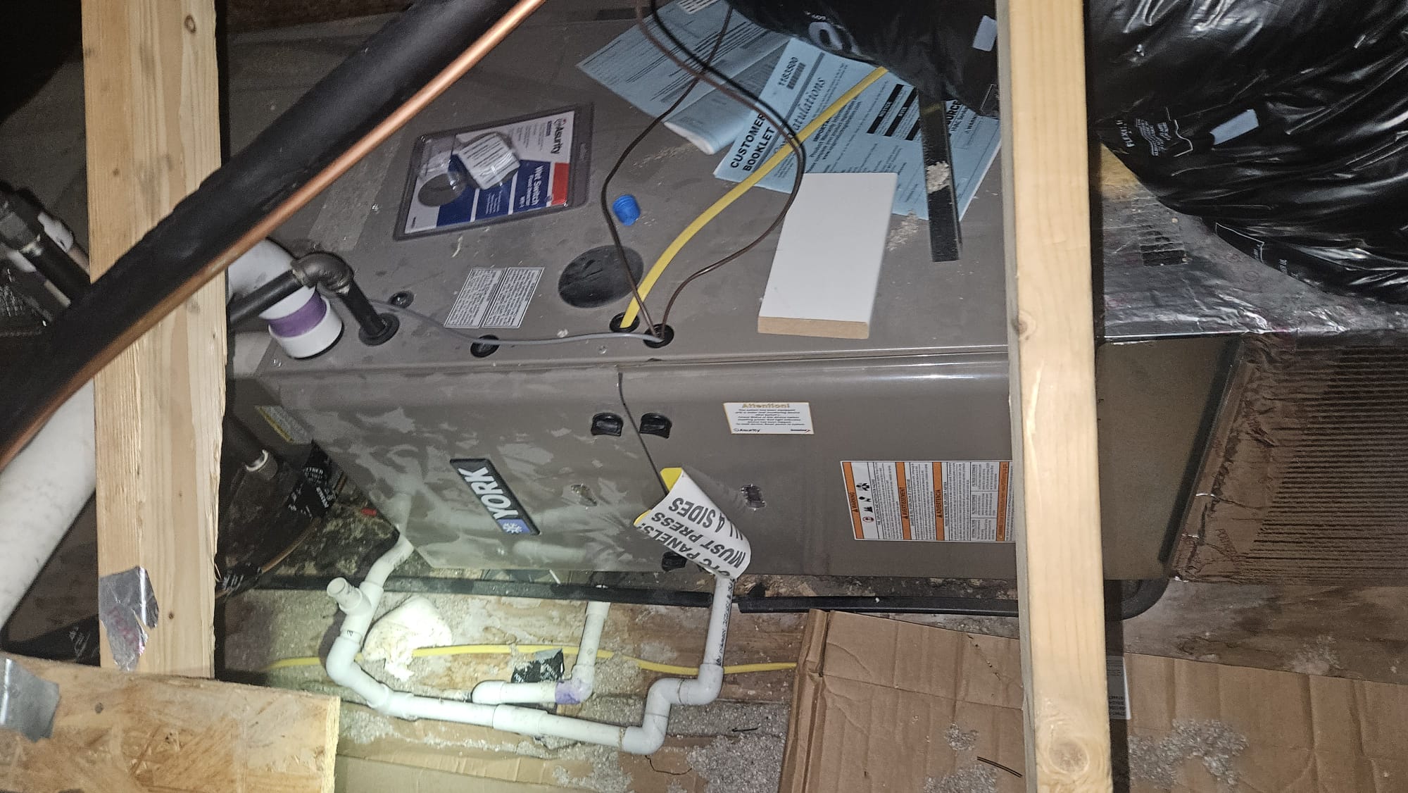 The furnace was not working properly. I diagnosed the issue as a dirty air filter. I replaced the 16x25x1 filter in the attic. The furnace is now working great.