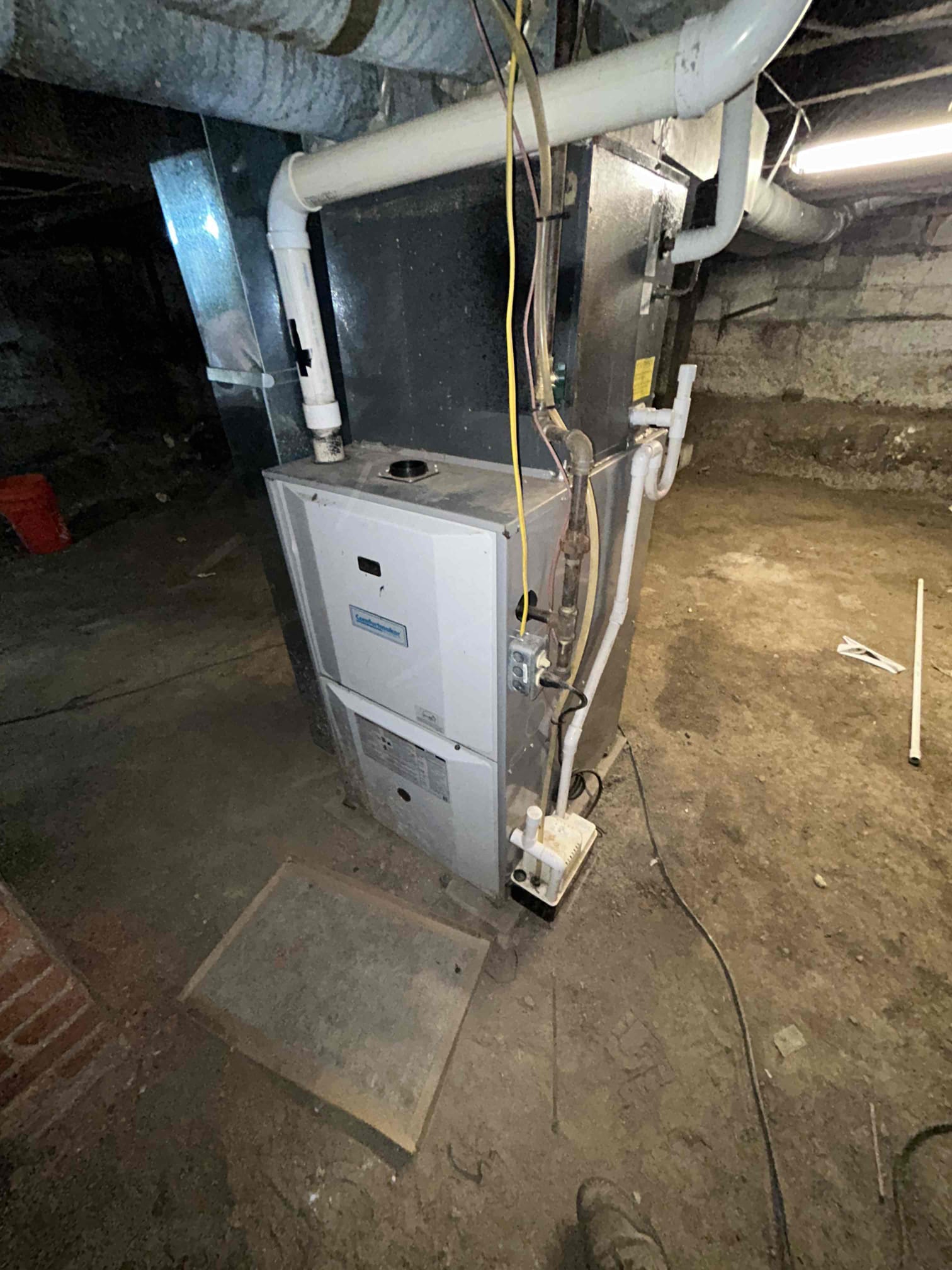 I am a highly skilled home service professional. I recently completed a furnace down call for a client. Upon arrival, I found that the blower motor was not working. I inspected the heat exchanger and found cracks. I discussed the different options with the client, and they opted for a replacement of the system rather than repair. I scheduled the installation for tomorrow.