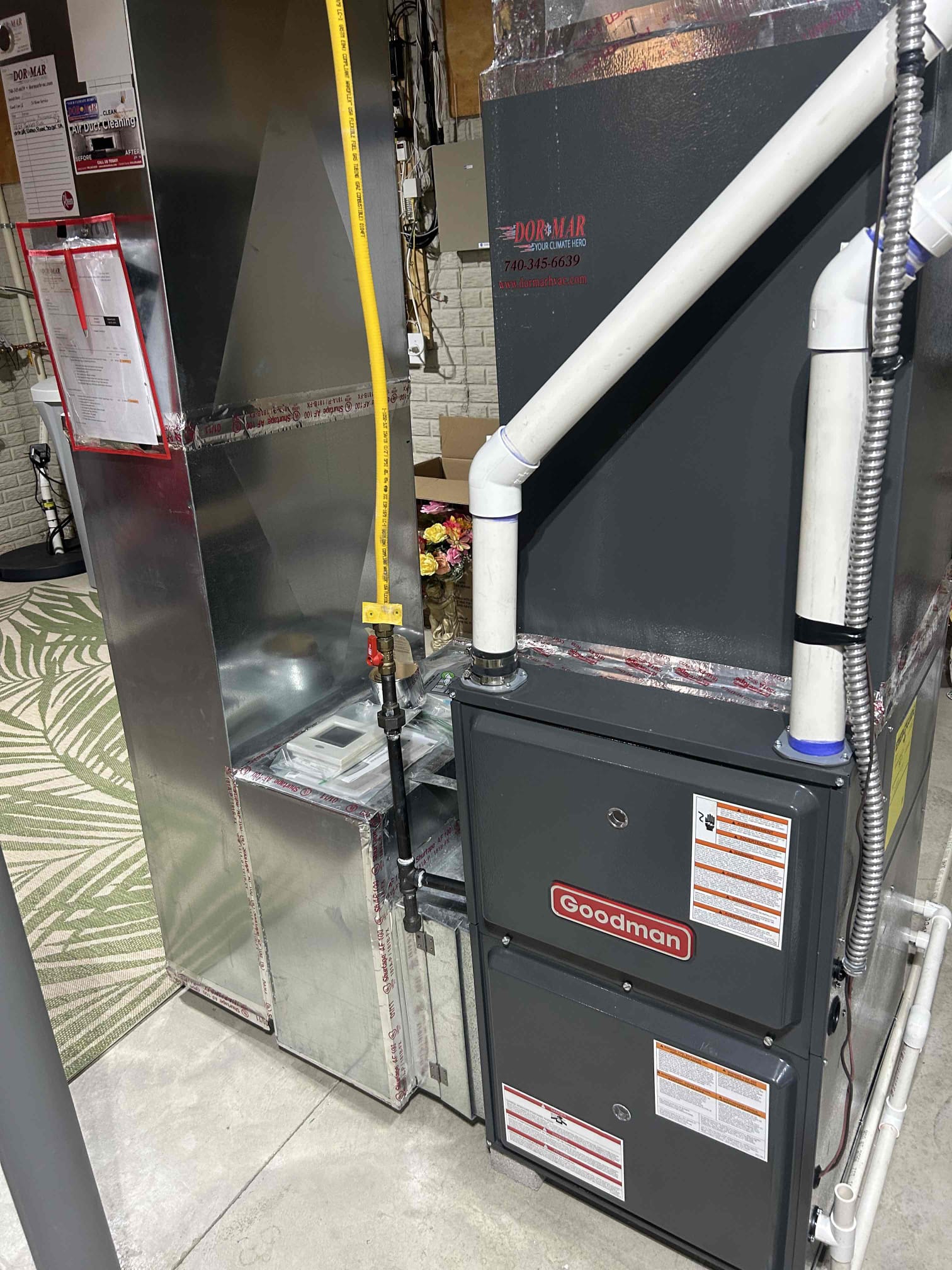 The customer called in to report that their heating system was not working. I arrived at the customer's home and found that the filter was dirty and the upstairs vents were closed. I cleaned the flame sensor and the unit was up and running.