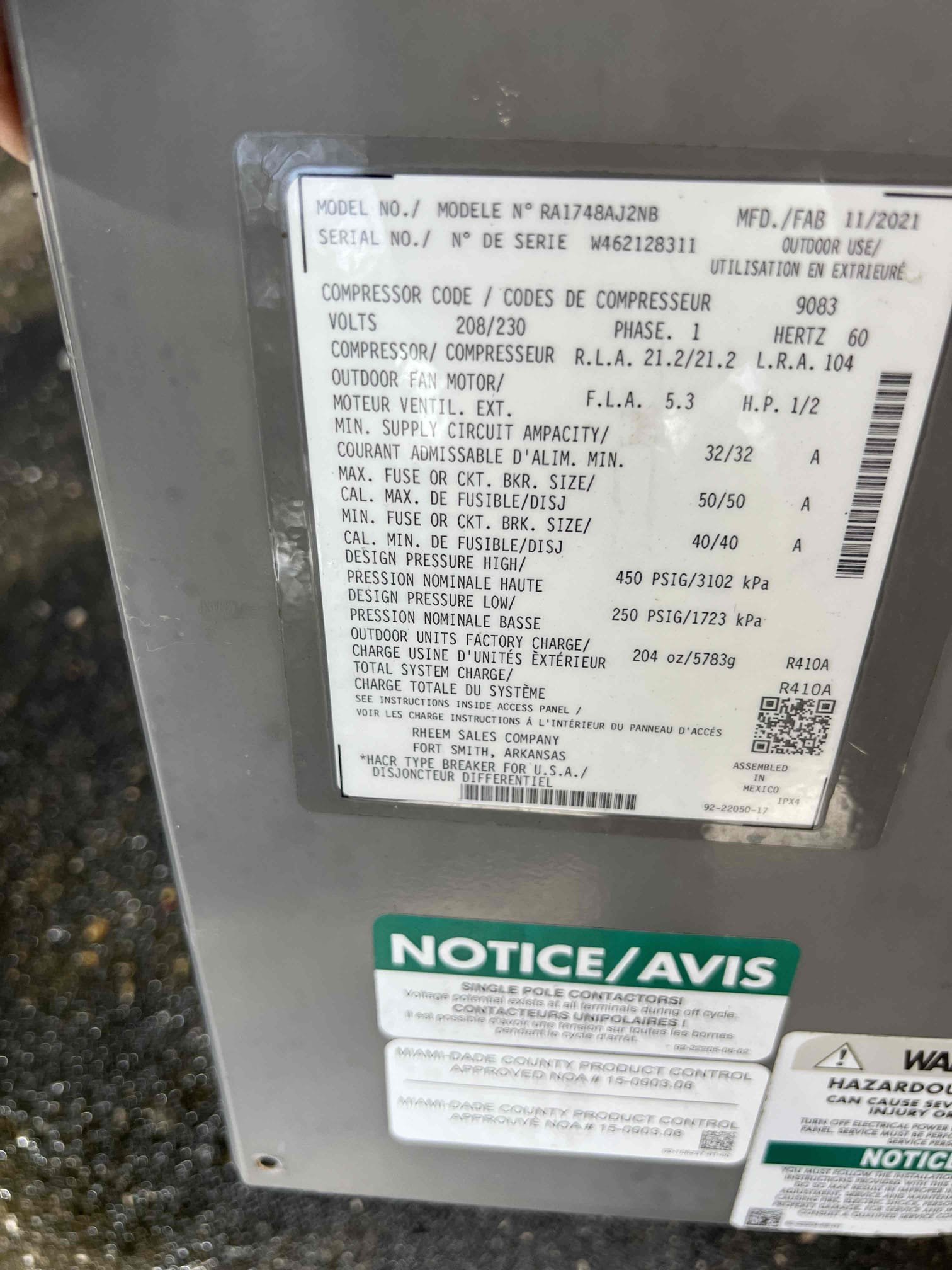 I was called to a home to perform maintenance on the air conditioning system. Upon arrival, I hosed off the outdoor coils and changed the upstairs filter. The downstairs filter was new, and the drain trap was off for the second floor. I checked the operation of the equipment and found that the systems were cooling properly.
