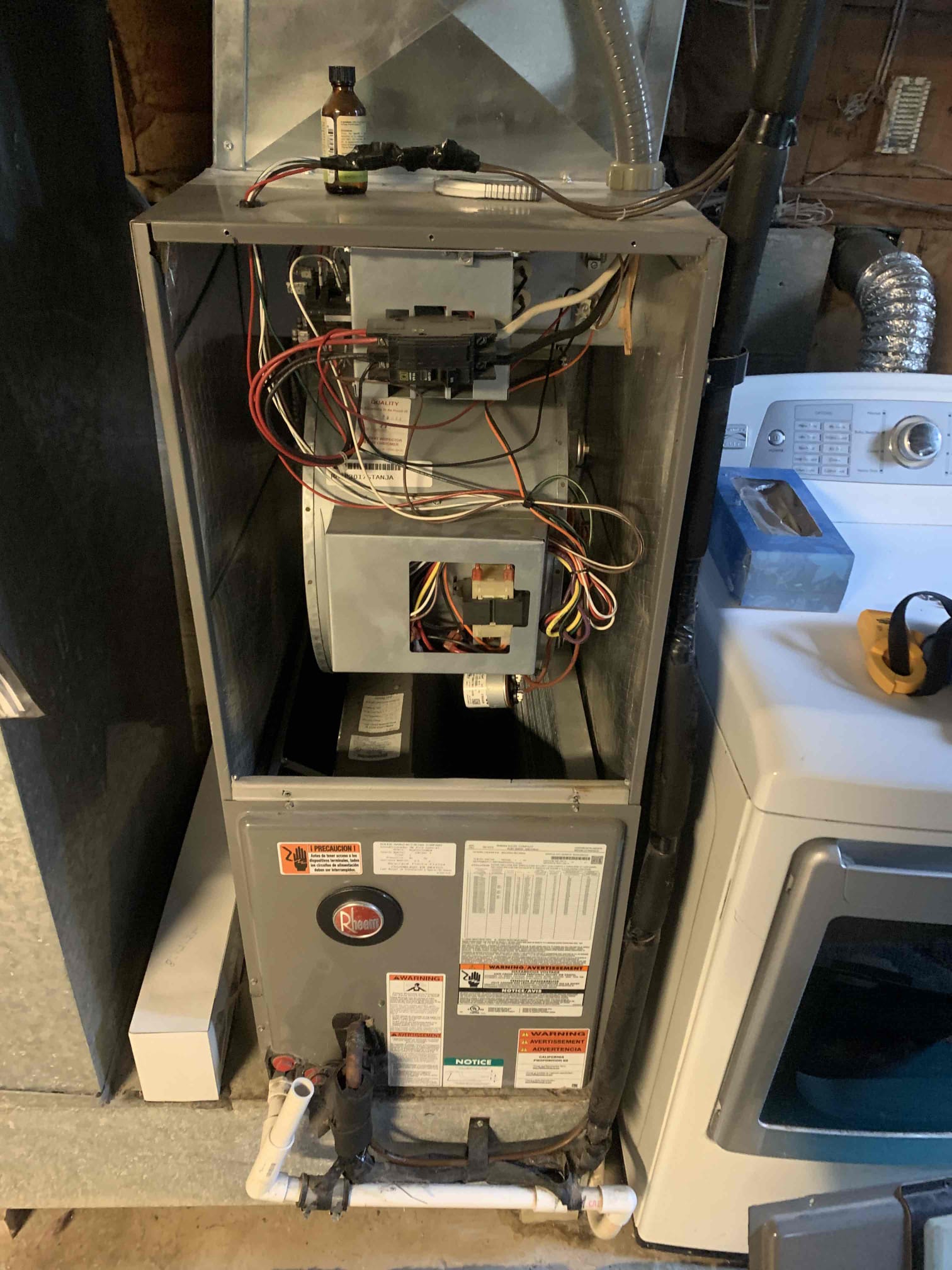 I was called to a home to repair a heating issue. Upon arrival, I found that the thermostat was set to "off" instead of "on." I changed the setting and the system was up and running. I did not charge the customer since I had replaced the thermostat on April 11th.
