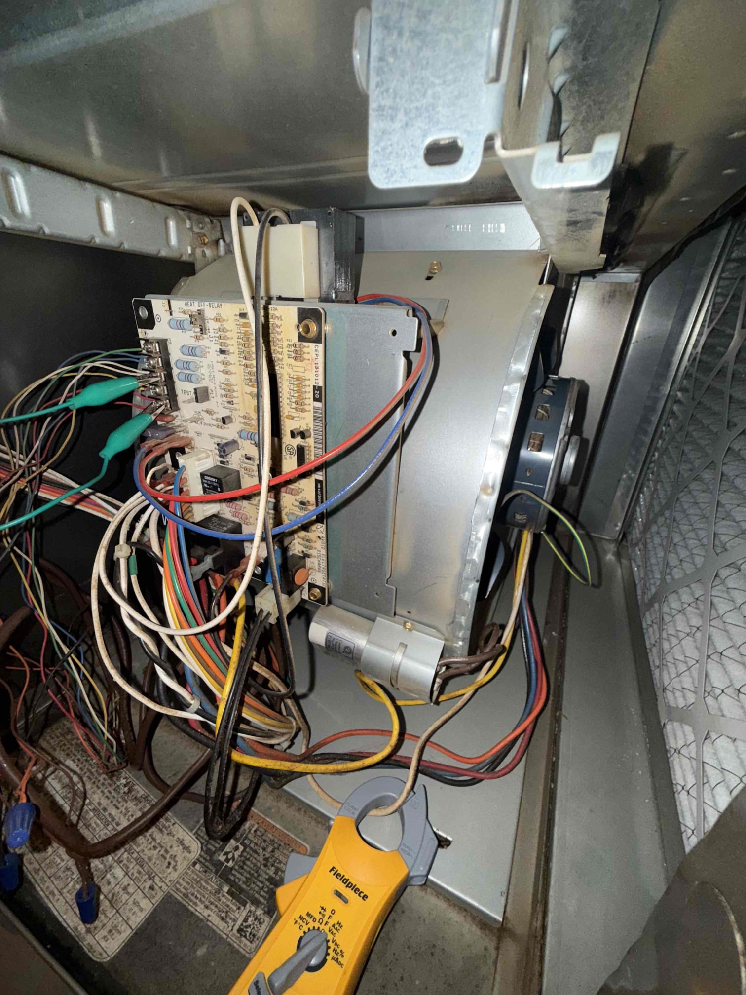 The customer's heating and air conditioning systems are in excellent condition, with both heating supplies working well. The units are clean due to the customer's personal maintenance and cleaning of the outdoor unit. The customer takes care of the filters, and the systems are in good shape.