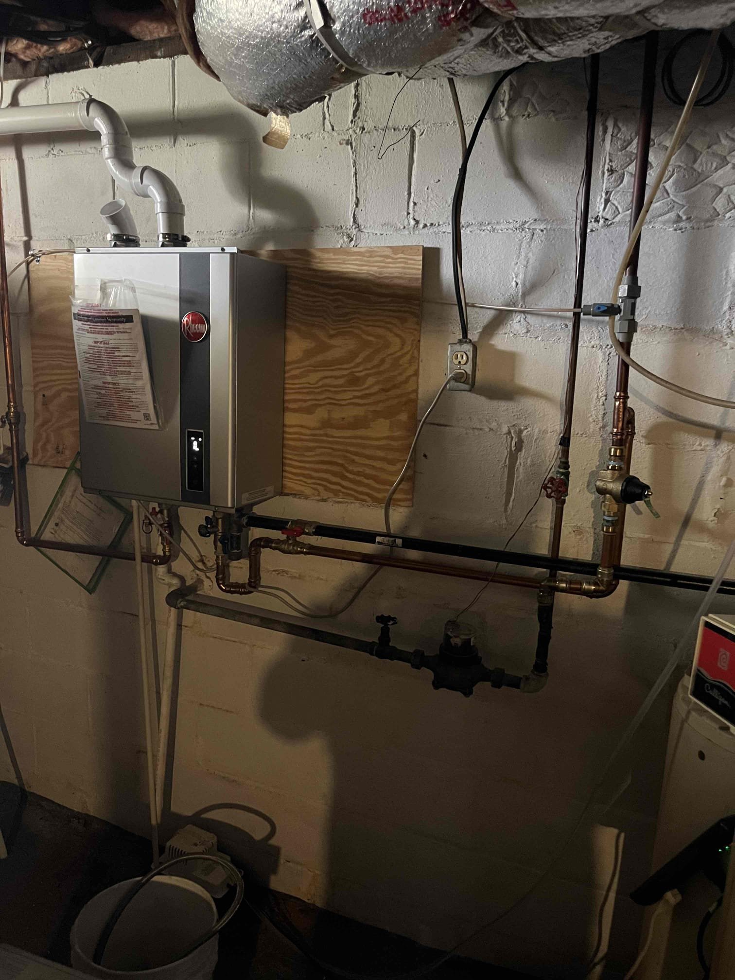 I was called to a home to clean a kitchen filter valve underneath the bathroom sink. The customer stated that he had replacements and would do it himself. I also sent an estimate to install a whole home sediment filter.