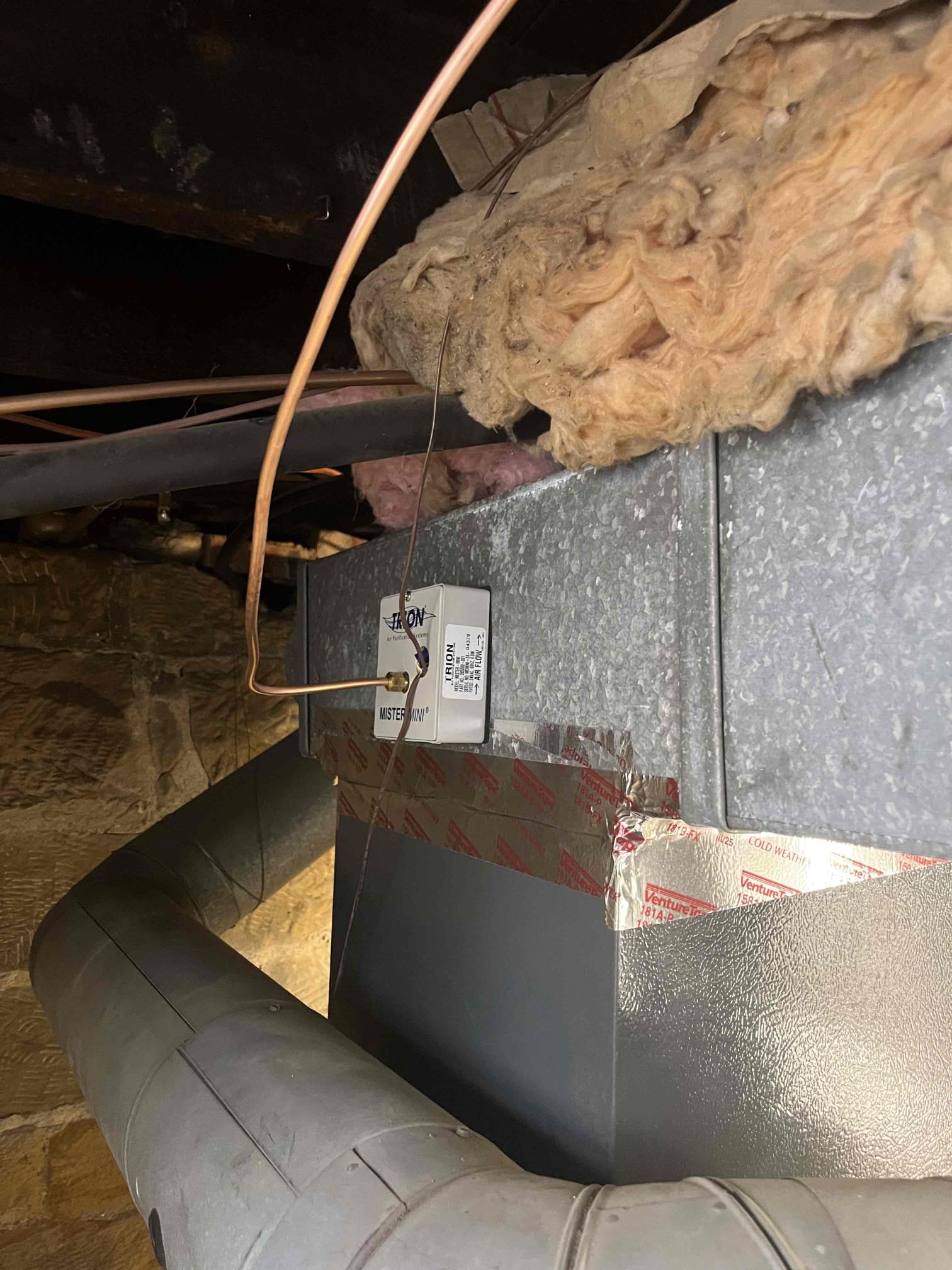 I was called to a home to fix a broken humidifier. Upon arrival, I found that the plenum had been damaged, so I had to replace it. I also installed a new humidifier and made sure it was working properly.