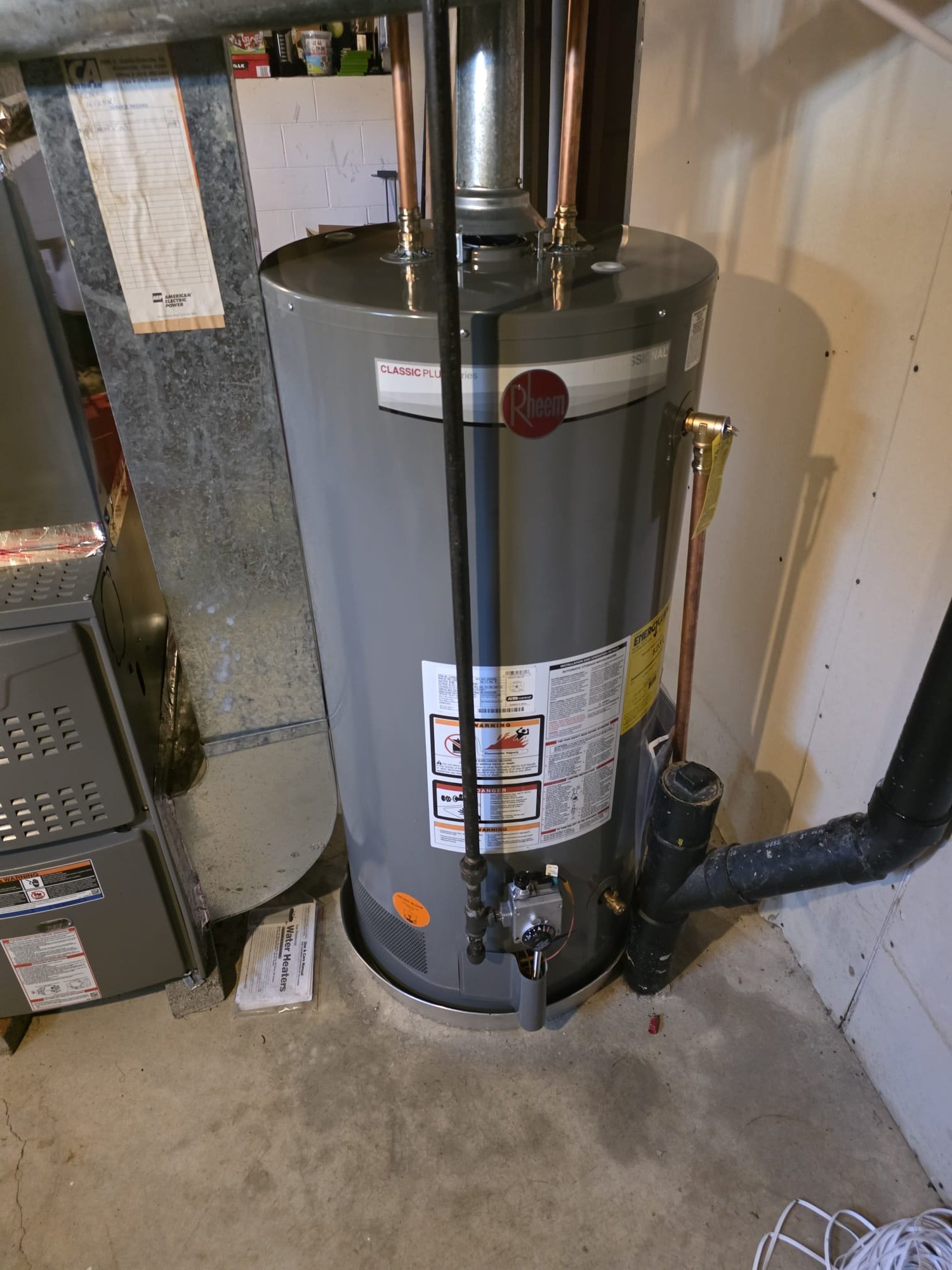 I was called to a home to replace a 40-gallon natural gas water heater that was 20 years old. The client wanted to know how much it would cost to replace the water heater. I noticed some corrosion on the hot outlet side of the water heater. It appeared to be going on for a while. The client had an expansion tank above the water heater and a pan that was drained to the floor drain.