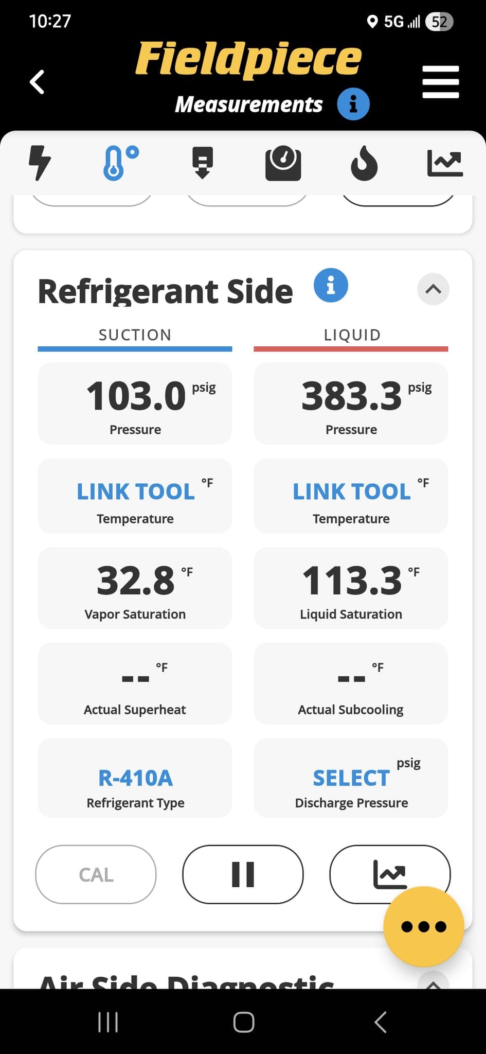 I arrived at the home and performed a thorough inspection of the heating and cooling system. I checked the emergency heat and defrost, and everything was working correctly. However, I noticed that the decorative supply registers were not as effective as they could be, so I recommended replacing them with standard metal registers to improve airflow.

The living room/kitchen register boot was loose at the trunk line, and it needed to be repaired. The home was older, with 2.5" walls, and the belly looked good, with no major tears or air leaks underneath.