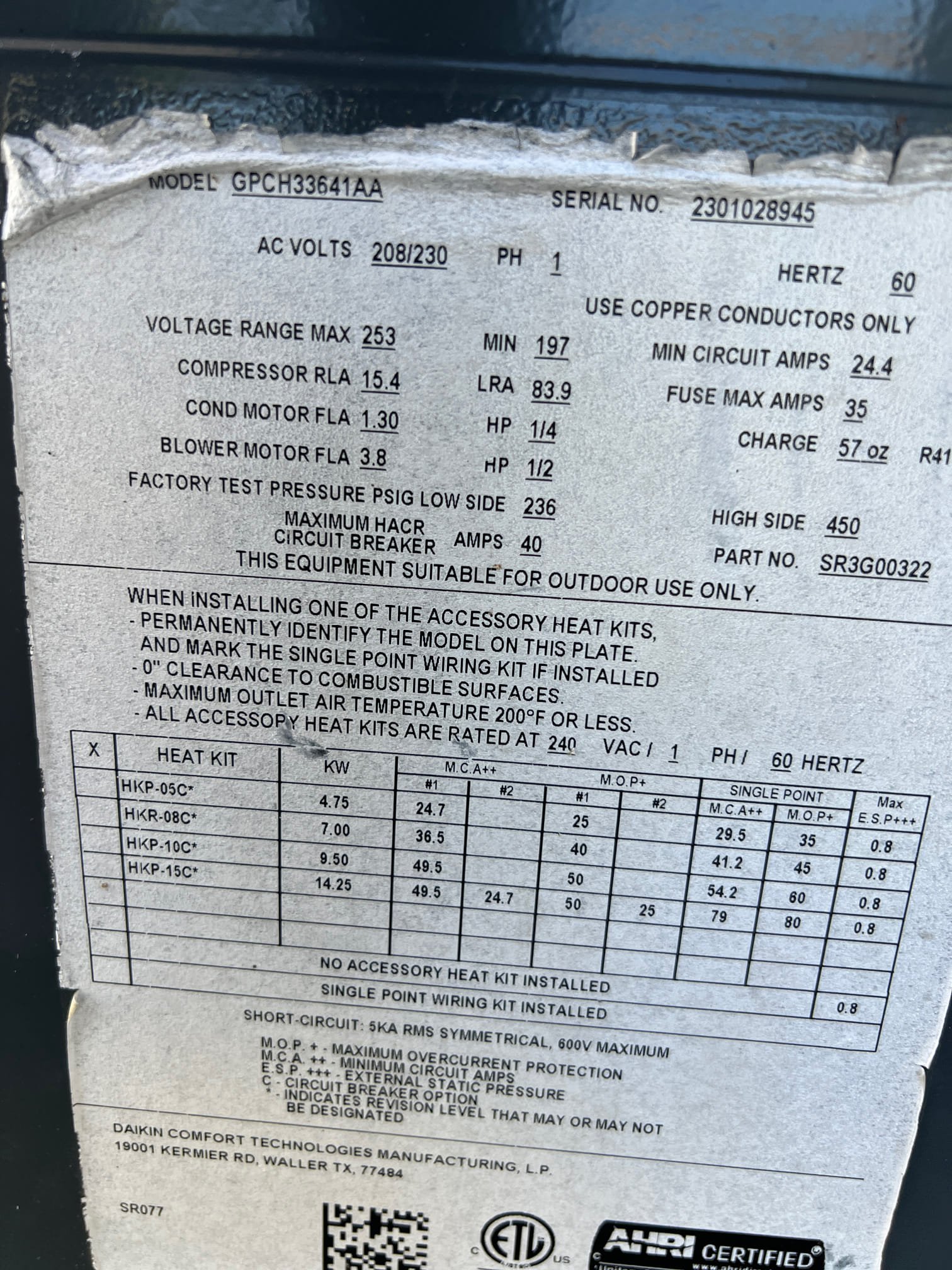 I was called to a home to inspect a clogged drain. The customer claimed that the drain was not the problem, but I could see that the water was not draining properly. I ran the system to make sure it was draining correctly and checked the pressures, which were good. I also noticed that the system was oversized for the home, which was causing the drain to clog. I replaced the system with a 2 1/2 ton unit, which should be sufficient for the 1,000 square foot home. I also noticed that there was water in the ducts, but there was no water in the ducts. I took pictures to show the customer.