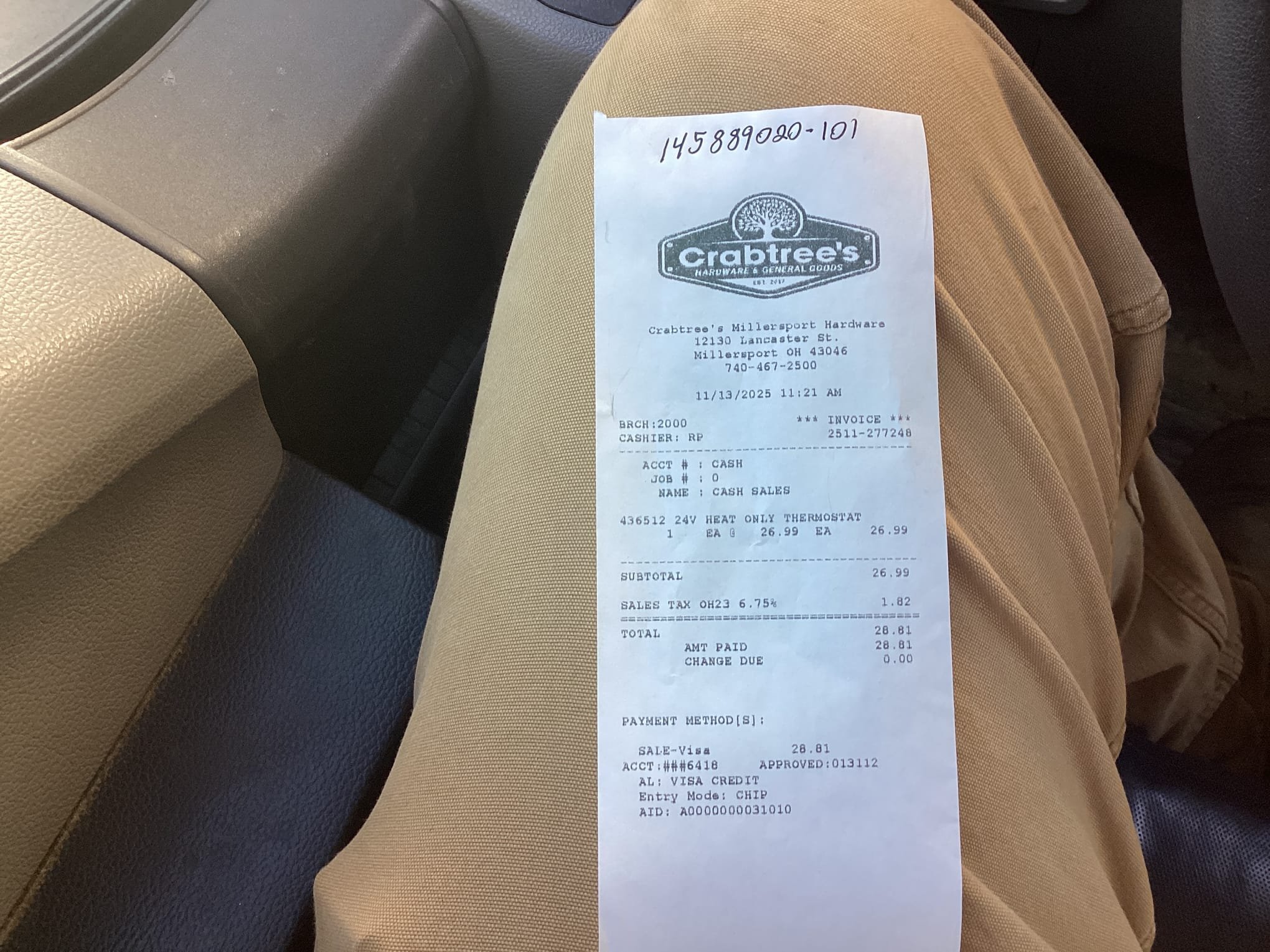 I was called to a home to repair a thermostat and pilot orifice. The thermostat was not working properly, and the pilot light was not staying lit. I replaced the thermostat and found that the pilot orifice was damaged. I will return tomorrow to replace the orifice.