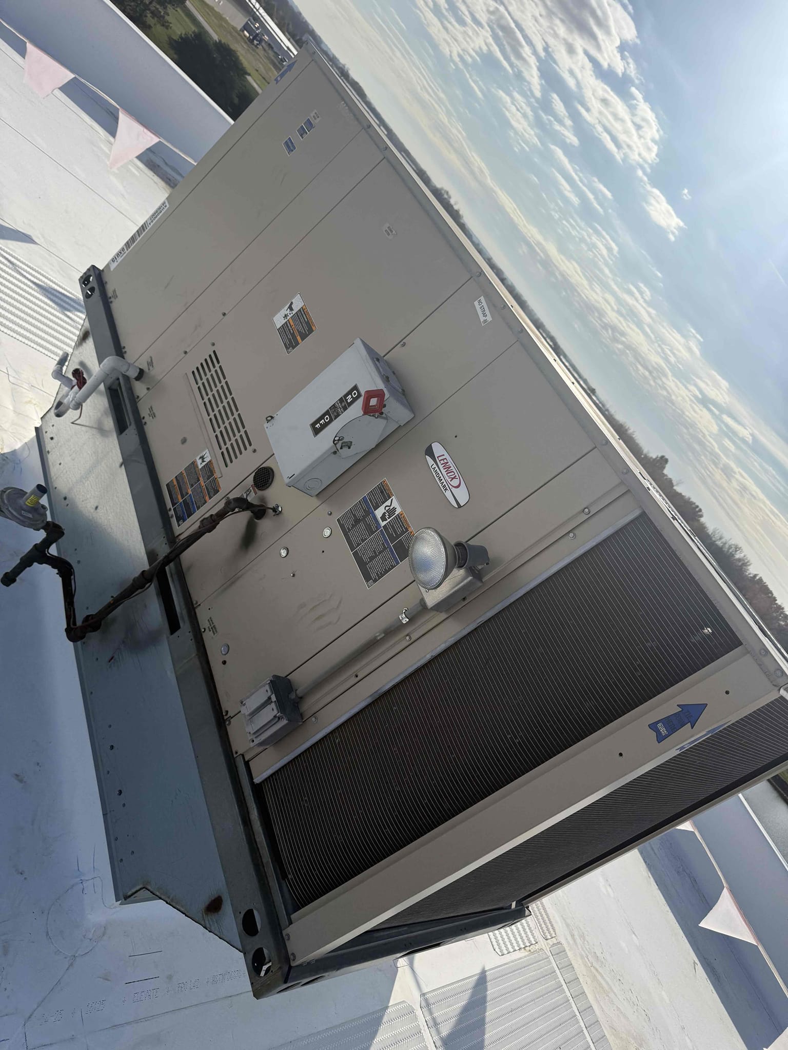 The unit was having a low voltage short. We replaced the control board and exposed the low voltage wiring. When we come out to fire up the air conditioning next spring, we will need to run new thermostat wire through the ceiling. The unit is up and heating, but there is no cool air.