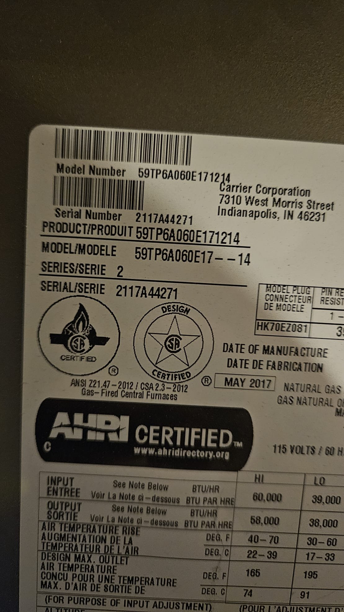 I am a skilled professional that works for a Dor-Mar Heating & Air Conditioning company. I recently completed a job at a residence where the customer had a water leak in the past and the gas valve had corrosion along with water stains on the inducer motor. I recommended replacing the gas valve, inducer motor, and pressures switches.