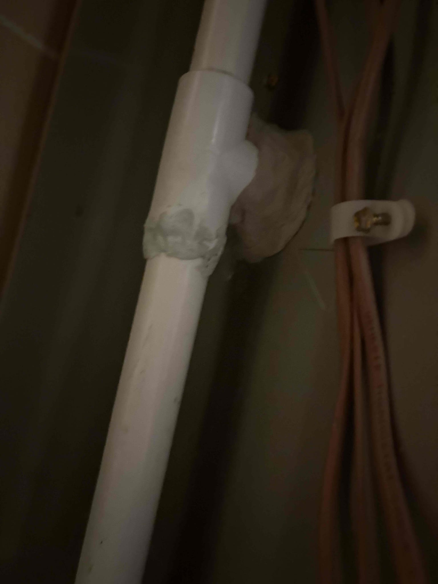 I arrived at the customer's home to perform a plumbing repair. Upon inspection, I found that the PVC and rubber tub had come out of the unit, causing a leak. I applied thum gum around the pipe and watched for any leaks. After a few minutes, the unit was no longer leaking. The customer was very satisfied with the service and thanked me for my help.