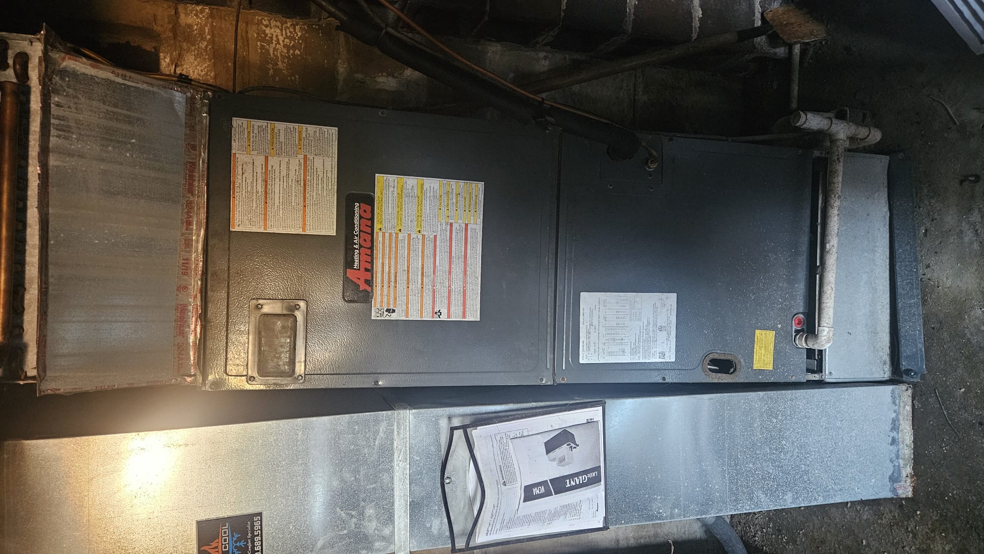 The customer's heating and air conditioning system was not operating properly. The indoor coil was partially blocked, and the unit did not have an electric backup heat. I recommended replacing the equipment with new and adding electric backup heat. The cost of repairs and replacement parts was over the customer's budget, so I recommended replacing the equipment with new and adding electric backup heat.