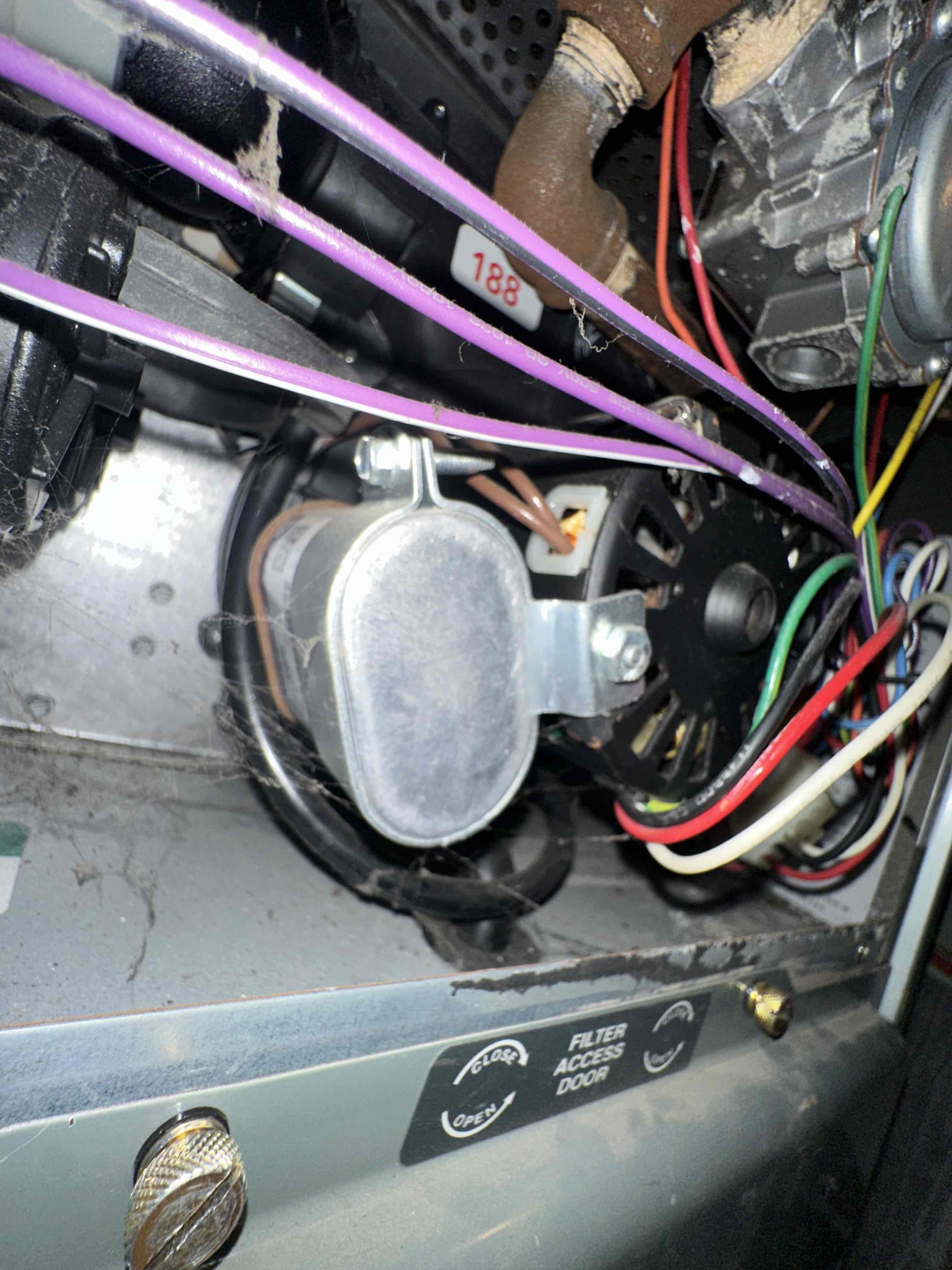 I was called to a home to inspect a furnace that was not working properly. Upon arrival, I noticed that the heat exchanger was very rusted and in need of replacement. I informed the homeowner of the issue and recommended that they replace the heat exchanger as soon as possible to prevent any further damage to the furnace.