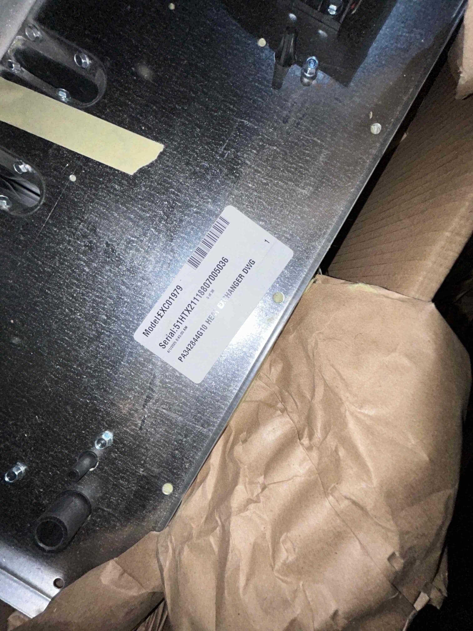 I am a skilled professional that works for a Dor-Mar Heating & Air Conditioning company. I completed a warranty job for a customer. The customer's heat exchanger was under warranty, so I replaced it for them. The system was operational as we left.