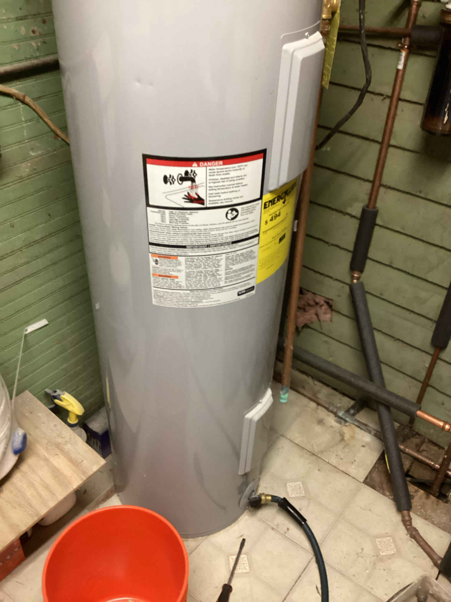 I was called to flush and drain a water heater and change the whole house filter. I arrived at the customer's house and found that the water heater was not draining properly. I used a drain snake to clear the drain and then flushed the water heater with a solution to remove any sediment or debris. After that, I replaced the whole house filter with a new one. The customer was very satisfied with the service and thanked me for my help.