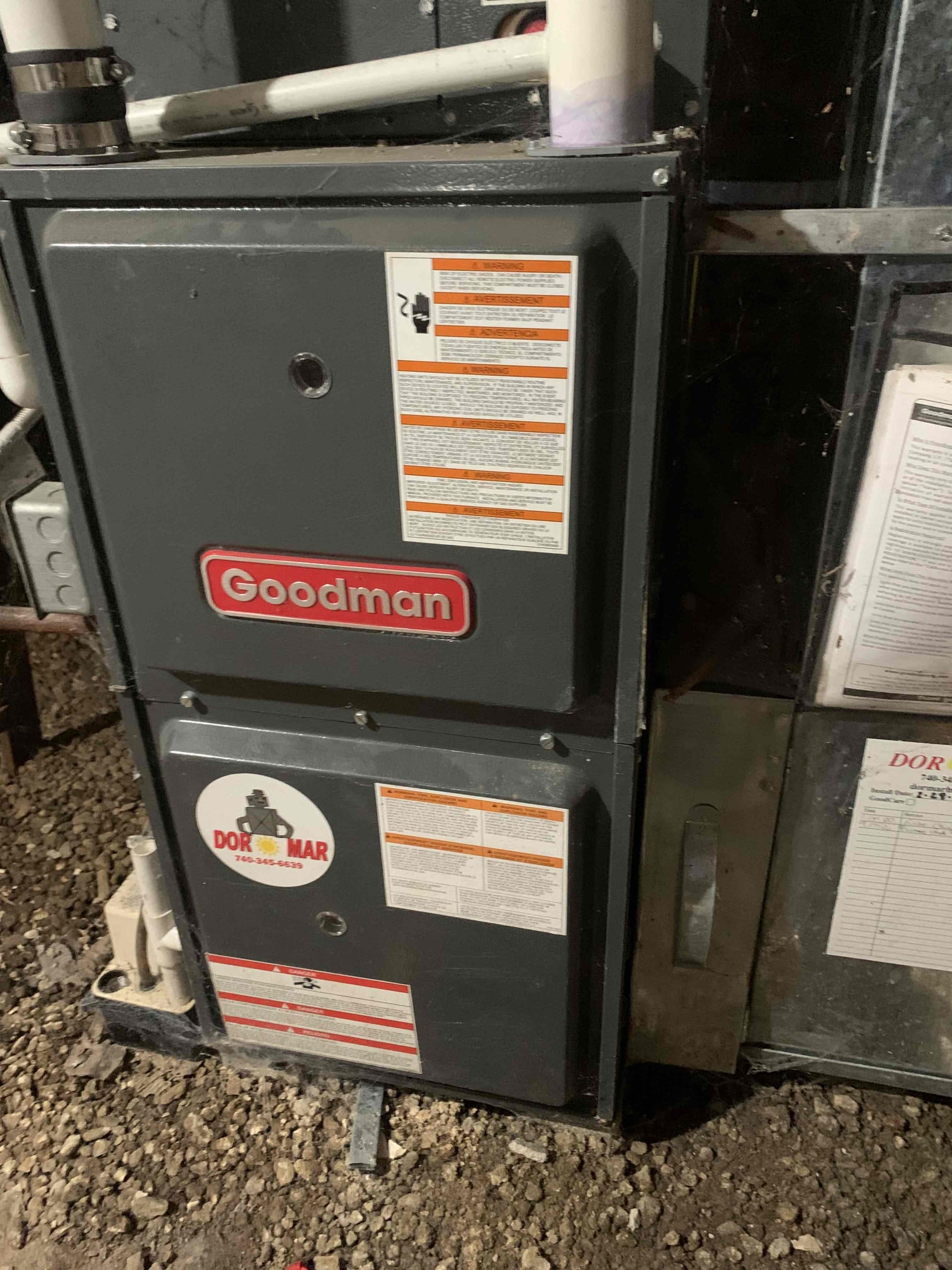 I performed furnace maintenance on a residential property. I verified the operational performance of the system, cleaned the carbon buildup on the flame sensor, and assessed the amp draw of the blower and inducer motor to ensure they were operating within acceptable parameters.