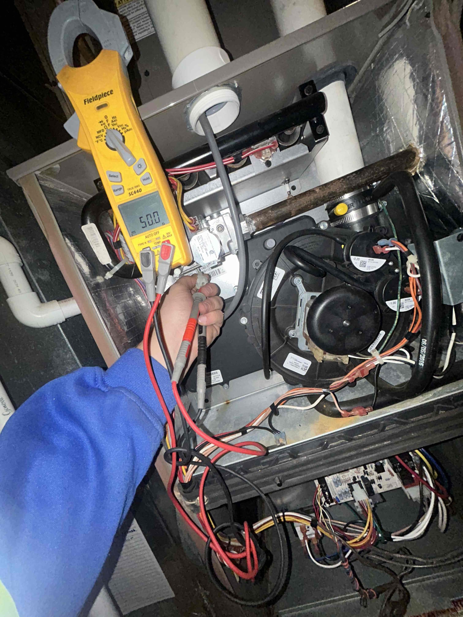 I recently completed a furnace inspection, and I was able to check the air filter and replace it. I also checked the inducer amperage and the blower amperage to ensure that the furnace was operating cleanly. I verified that the system was producing good heat and that the temperature was rising properly. I also checked the air filter to ensure that it was clean and in good condition. Overall, the furnace was operating well.