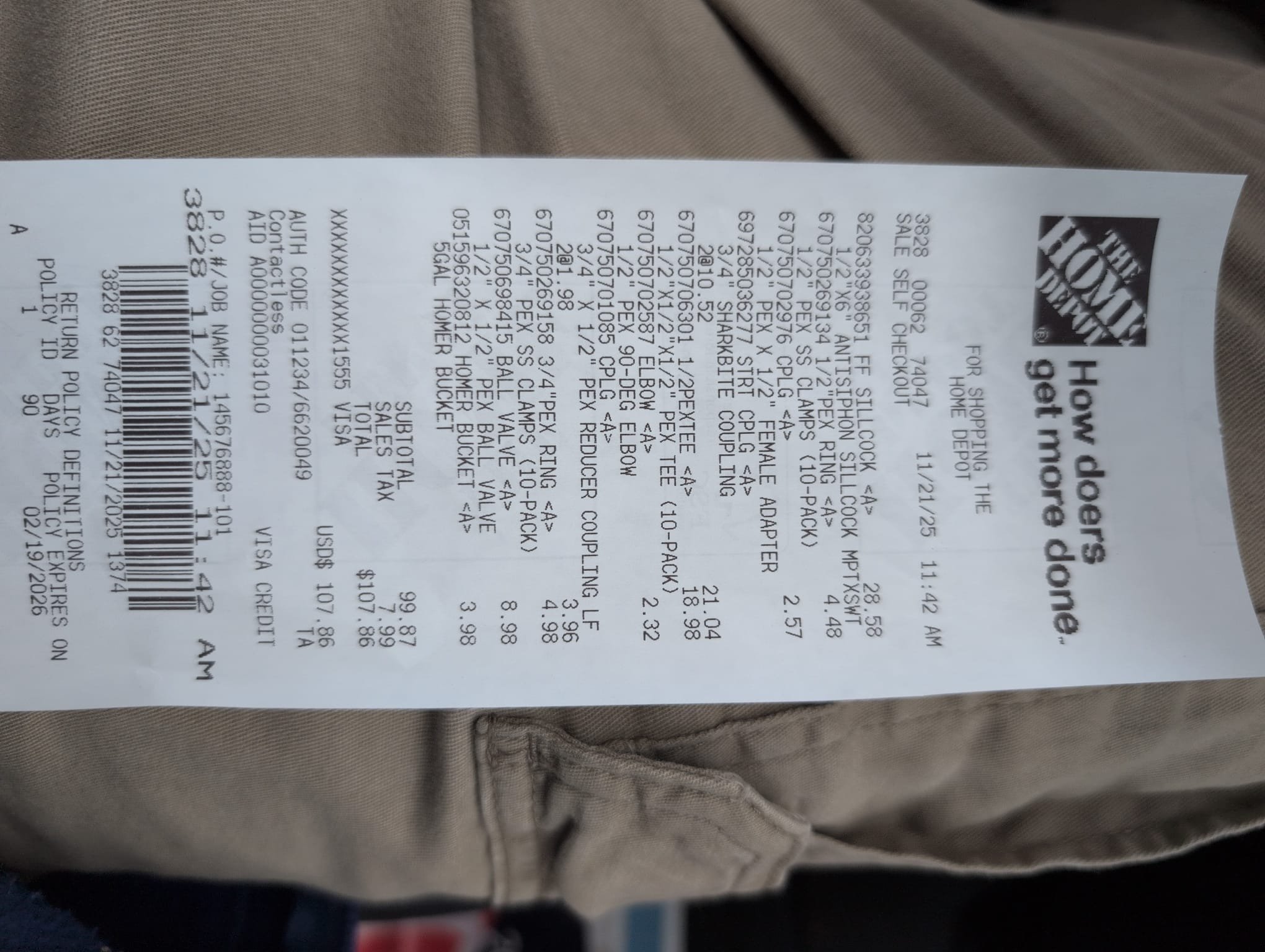* I am a home service technician.
* The client requested a new hose bib to be installed inside the garage.
* The water lines are CPVC.
* The hose bib will be installed in a location where the water line will need to go up and out.
* Dormar does not repair drywall.