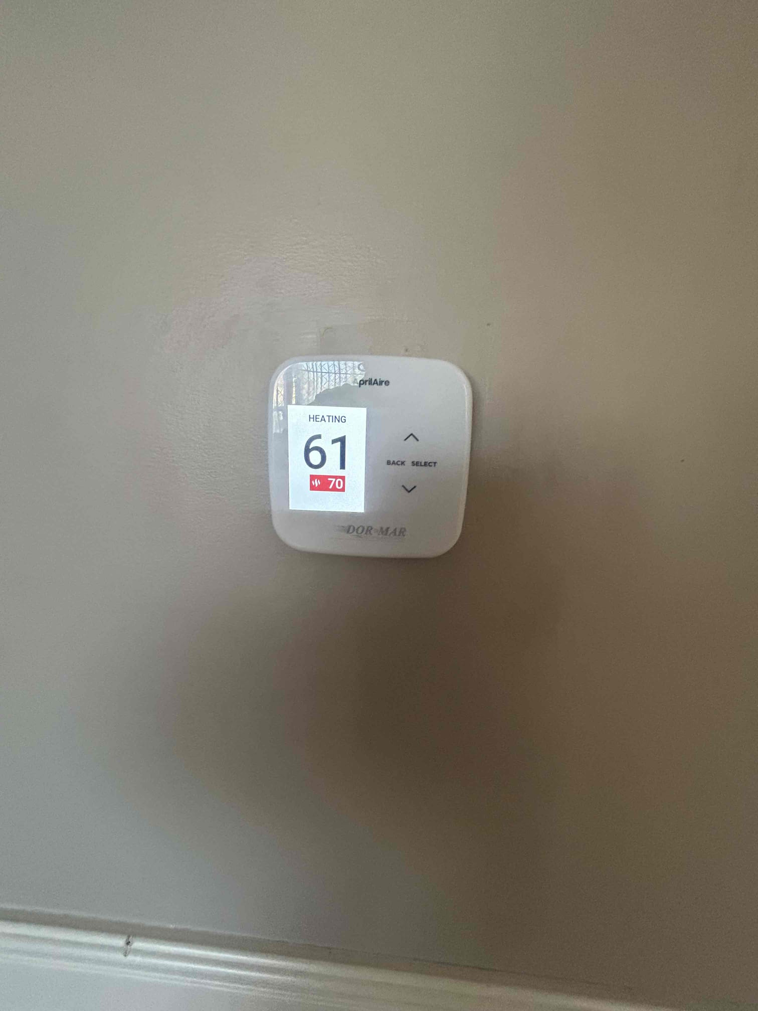 I was called to a home to replace a thermostat and check the operation of the heating and cooling system. Upon arrival, I found that the thermostat was not working properly and replaced it with a new one. The system was operating well after the replacement.
