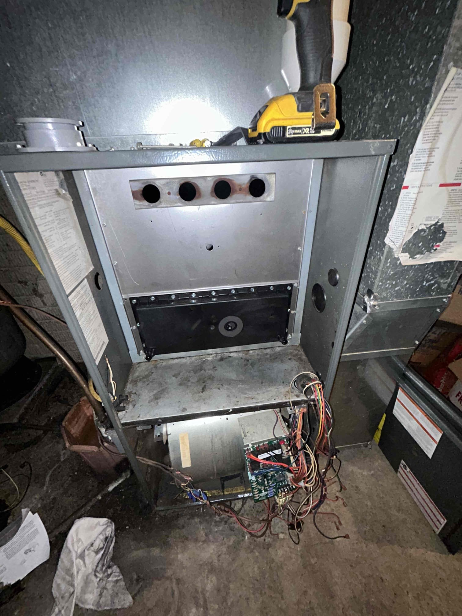 I am a skilled professional that works for a Dor-Mar Heating & Air Conditioning company. I recently completed a job at a customer's location where I installed a heat exchanger for their furnace. The heat exchanger is under warranty, so I collected payment when the job was complete. The gas pressure was maxed out to 8.5 on LP.