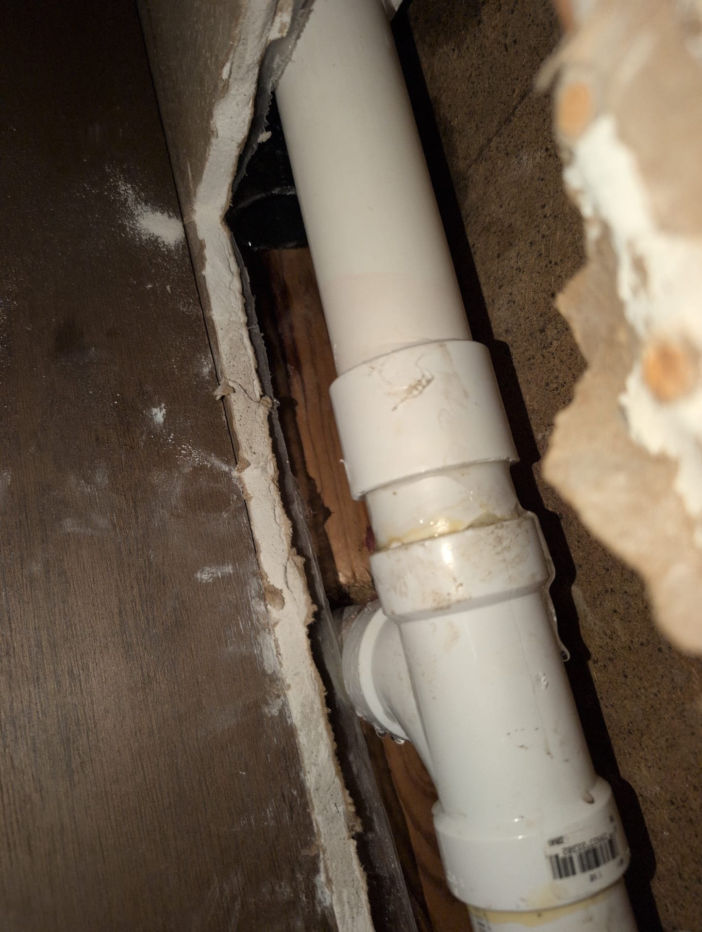 I was called to a home to find a leak in the kitchen. Upon inspection, I found that the leak was coming from the small stub behind the wall near the kitchen faucet. I went into the attic and noticed that it broke off and was allowing water to drip through the pipe. I then capped the rest of the pipe to stop the water from coming down. I installed a vent near the kitchen faucet to allow venting. The client did not want to sign anything and wished for the issue to be resolved.